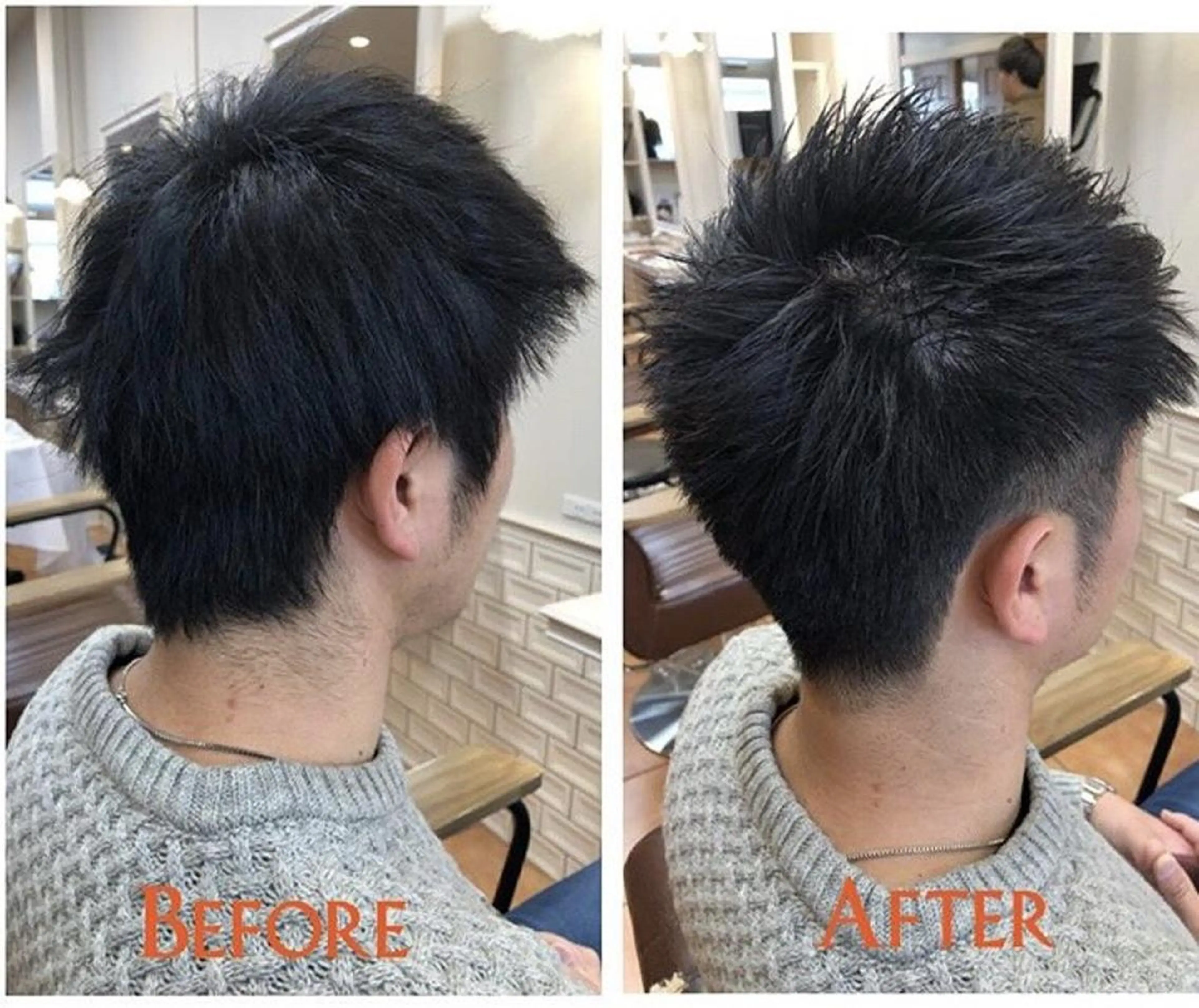 ショート メンズ 生駒市デザインカラー /浜中美奈のヘアスタイル