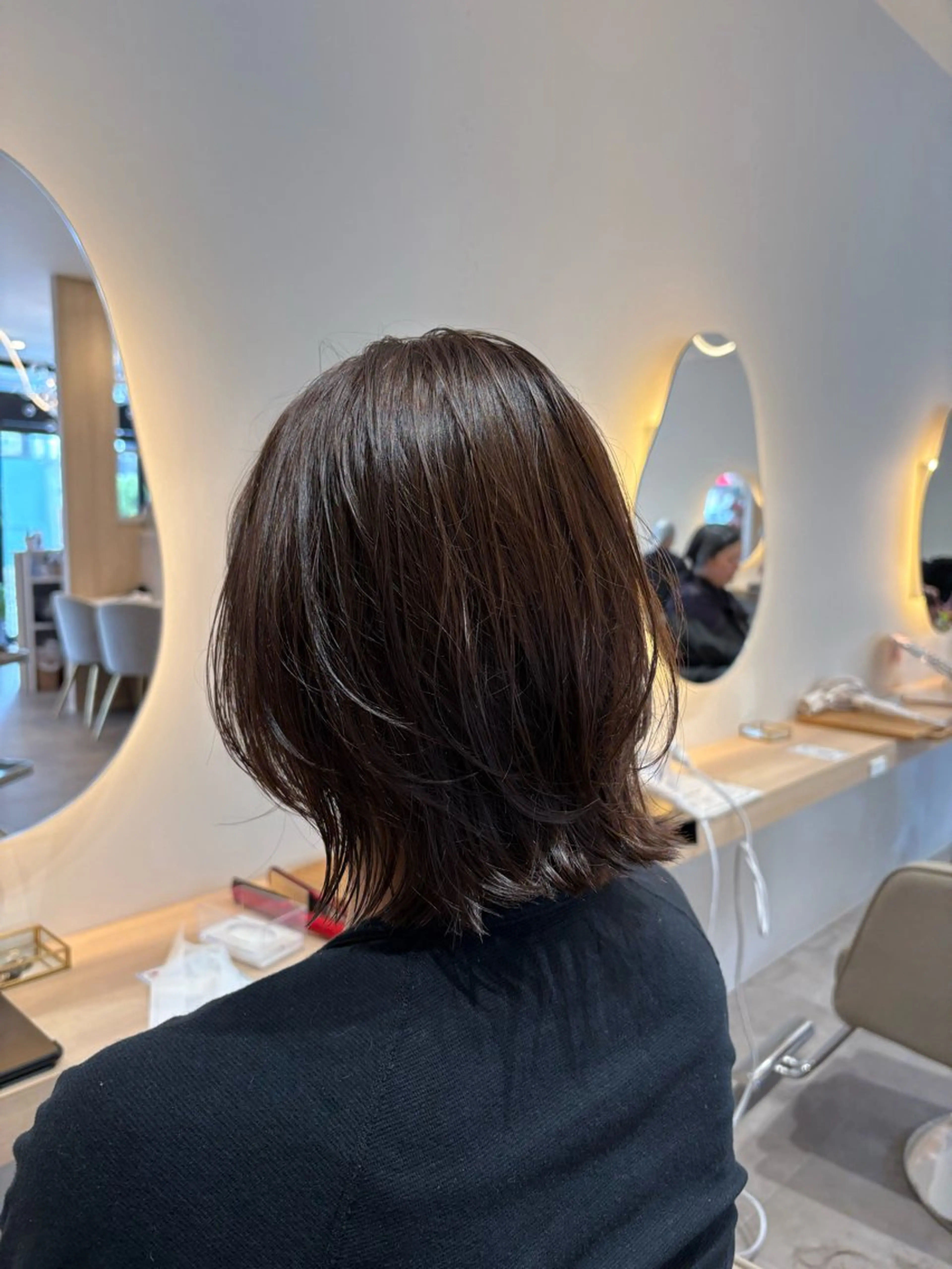 ミディアム カット ヘアカラー レイヤー/透明感/髪 質改善/メンズ/佐藤のヘアスタイル