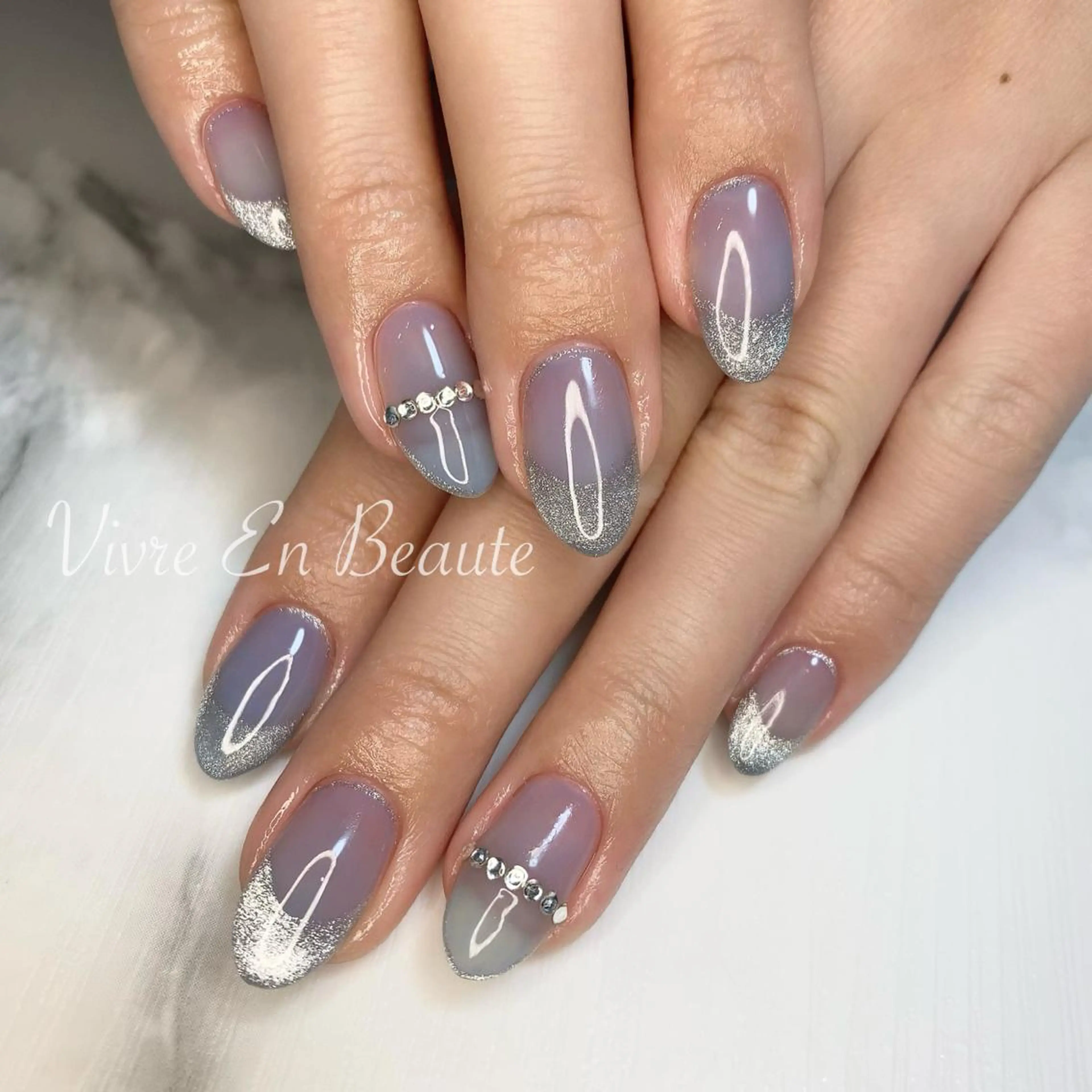 ネイル フレンチネイル マグネットネイル マグネットフレンチ S Nailのネイルデザイン