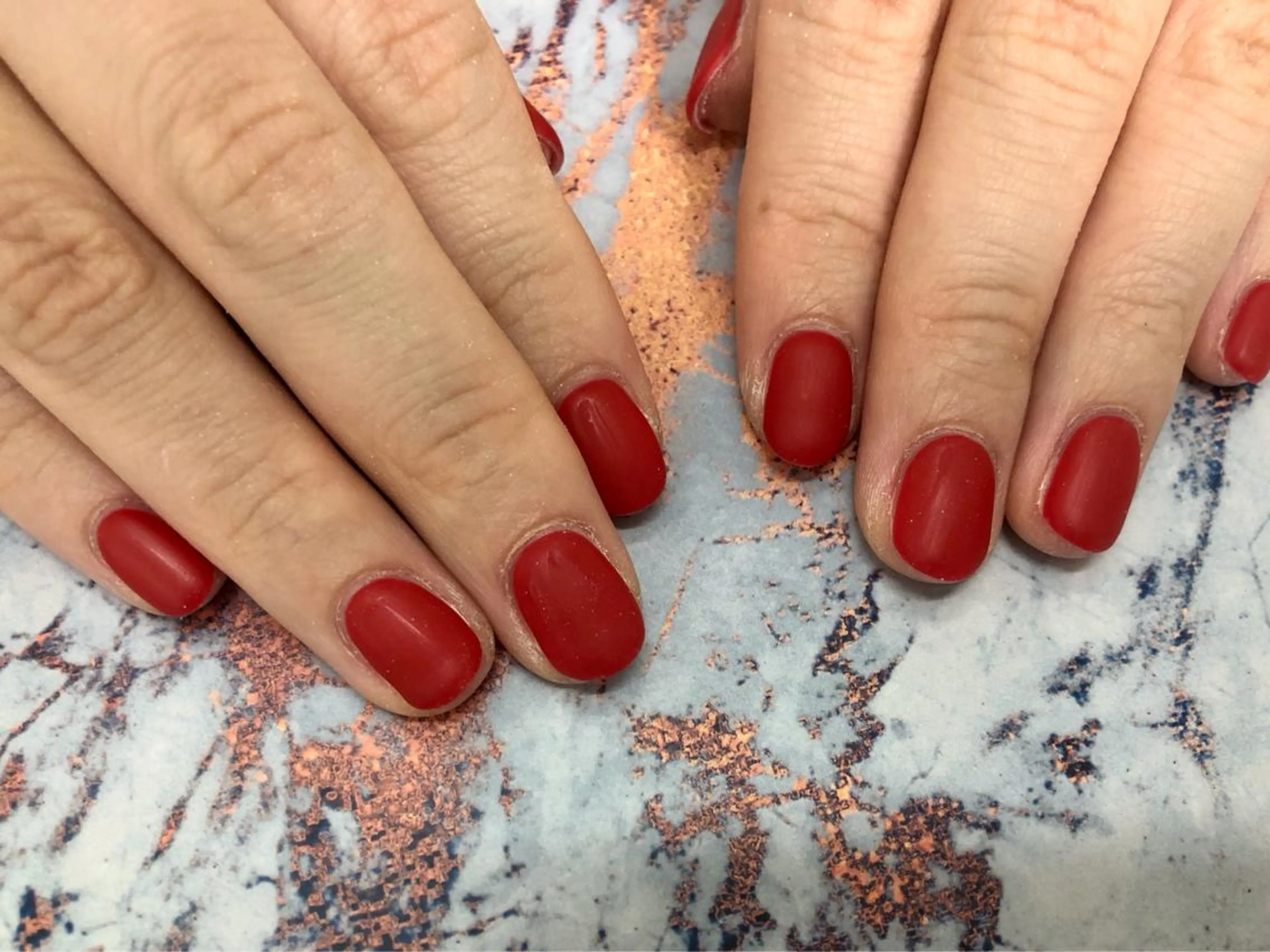 ネイル マットネイル ハンドネイル Mogu nail 二子玉川のネイルデザイン