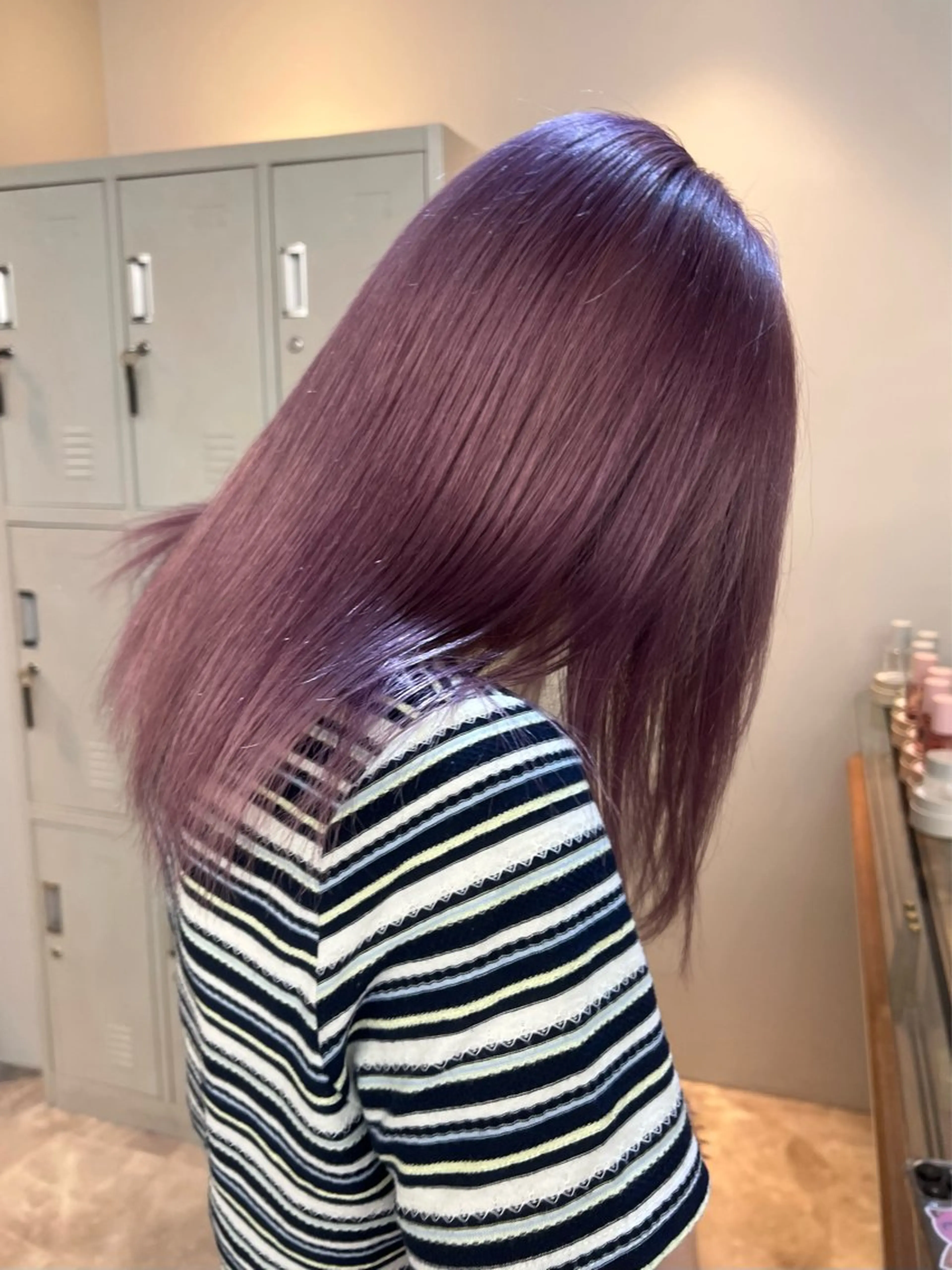 セミロング カラー flamme 🫧yumiのヘアスタイル