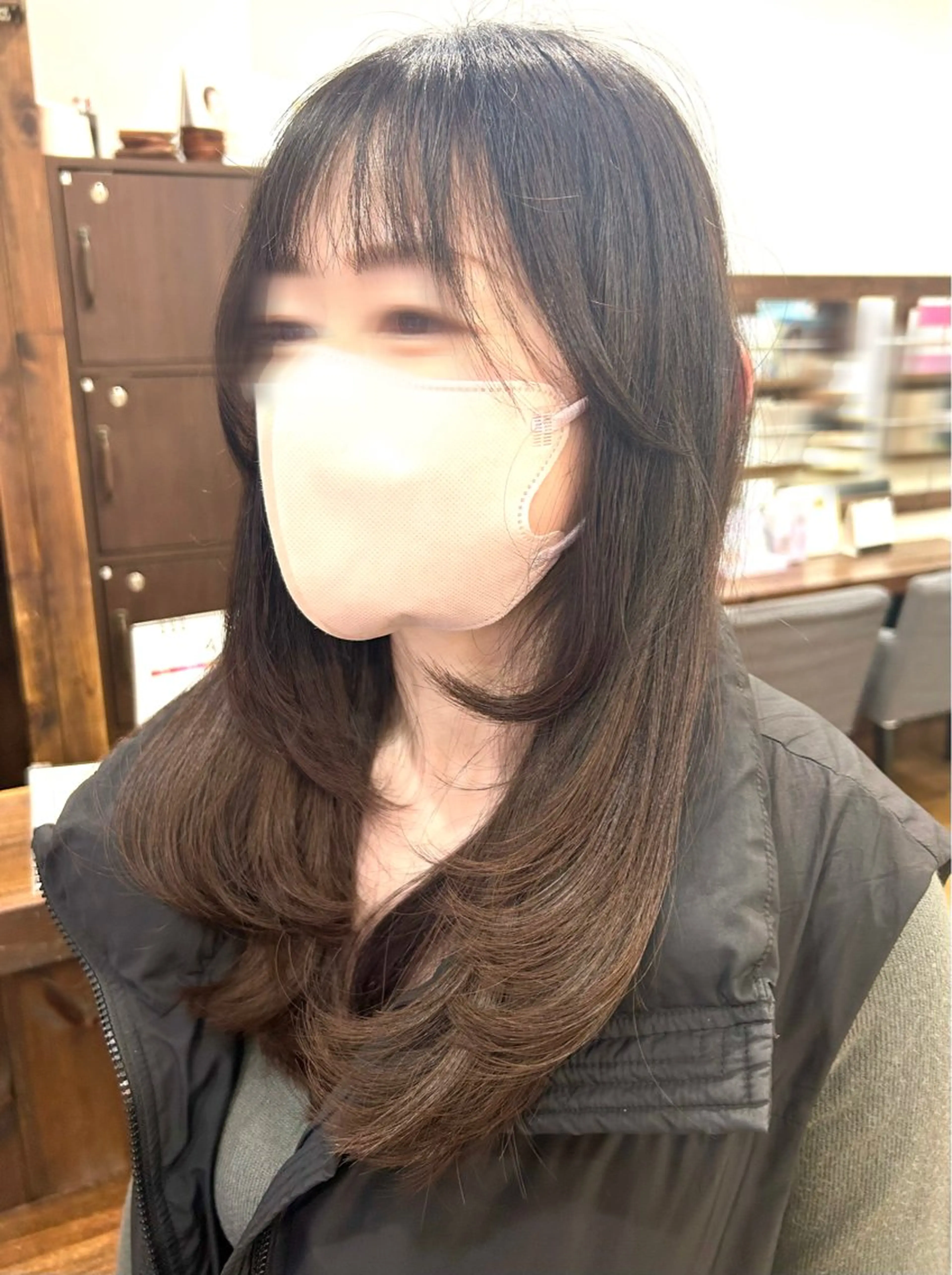 ロング 顔周りカット レイヤーカット カット ｶｯﾄﾓﾃﾞﾙ募集中 🍒あさみ🍒のヘアスタイル