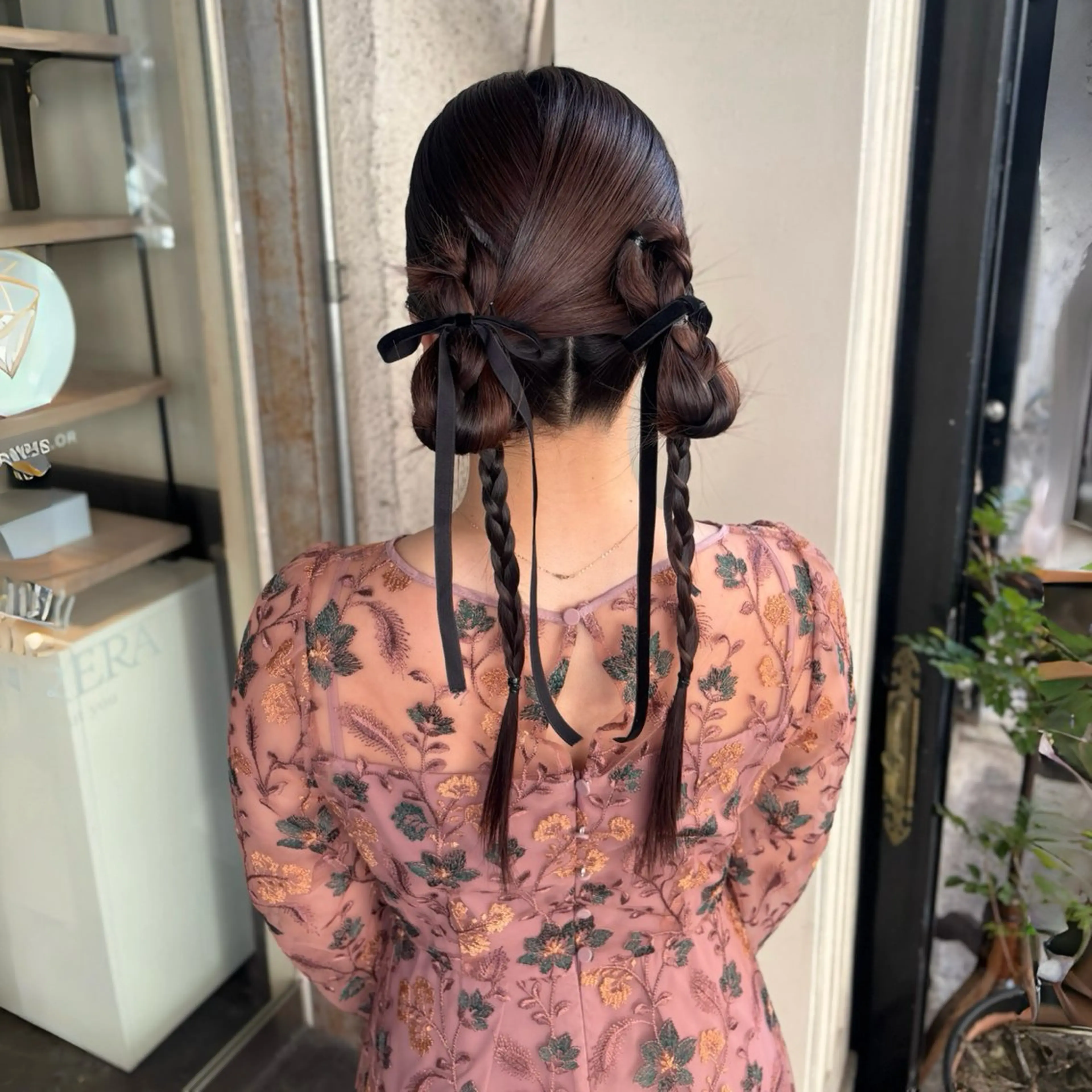 ヘアアレンジ 髪飾り ヘアセット 芦刈 咲来のヘアスタイル