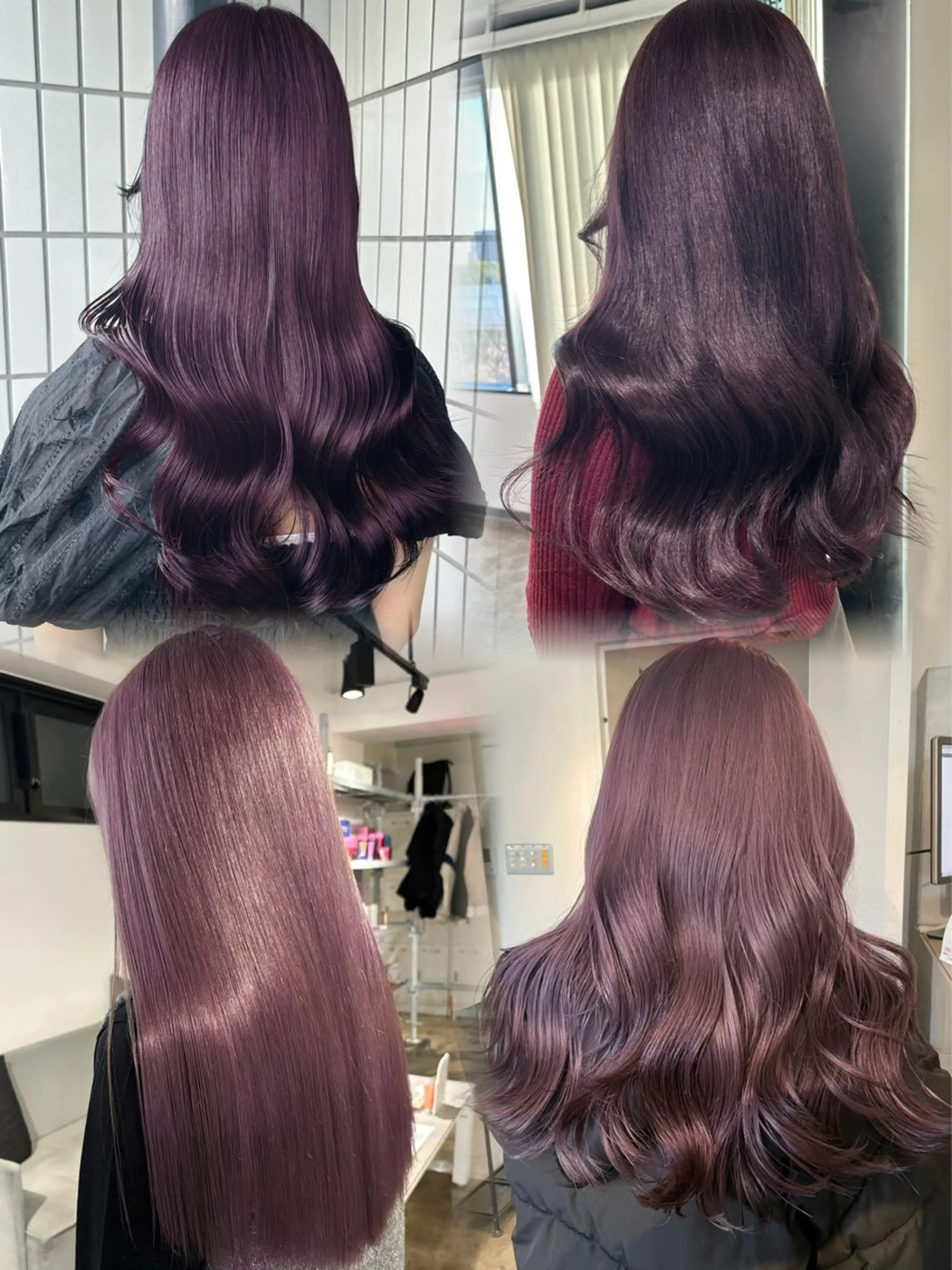 セミロング ヘアカラー トリートメント ヘッドスパ 暖色カラー🍒 ケアブリーチ/akiのヘアスタイル