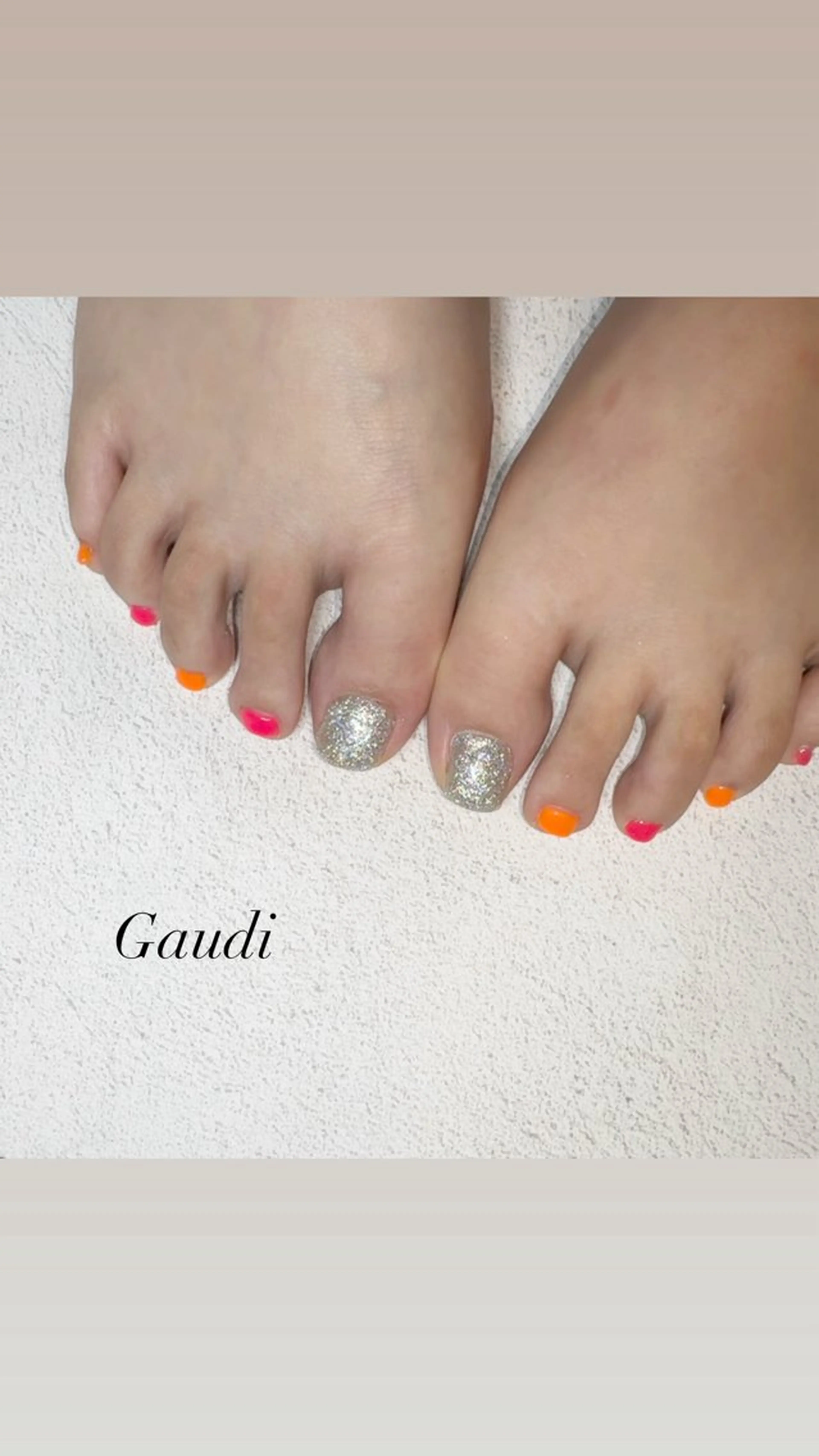 ネイル フラッシュネイル ジェルネイル ラメ(グリッター) シルバー Gaudi.Nail Rinaのその他イメージ