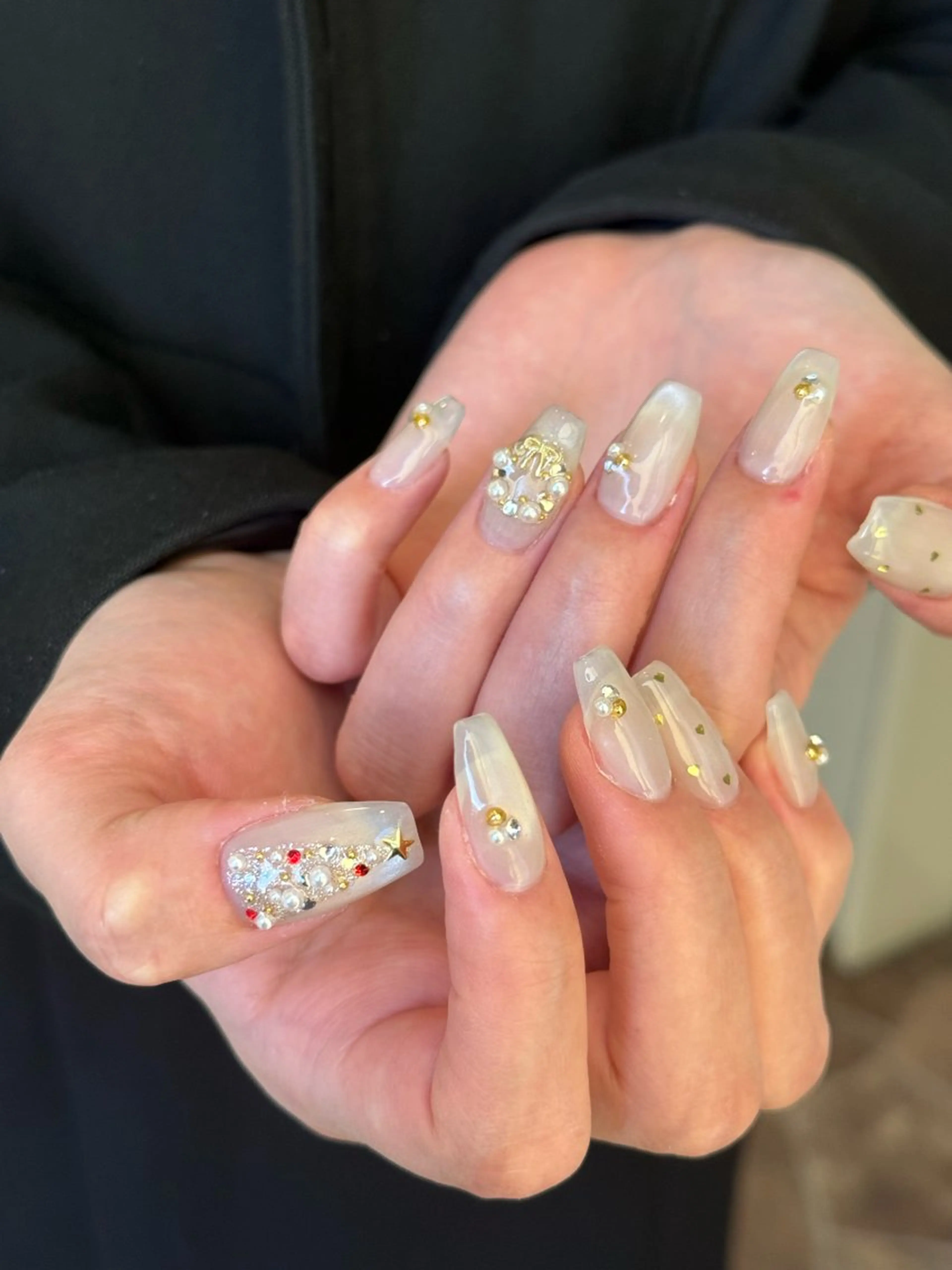 ネイル 冬ネイル クリスマス WOLTOKYO渋谷 yunaのネイルデザイン