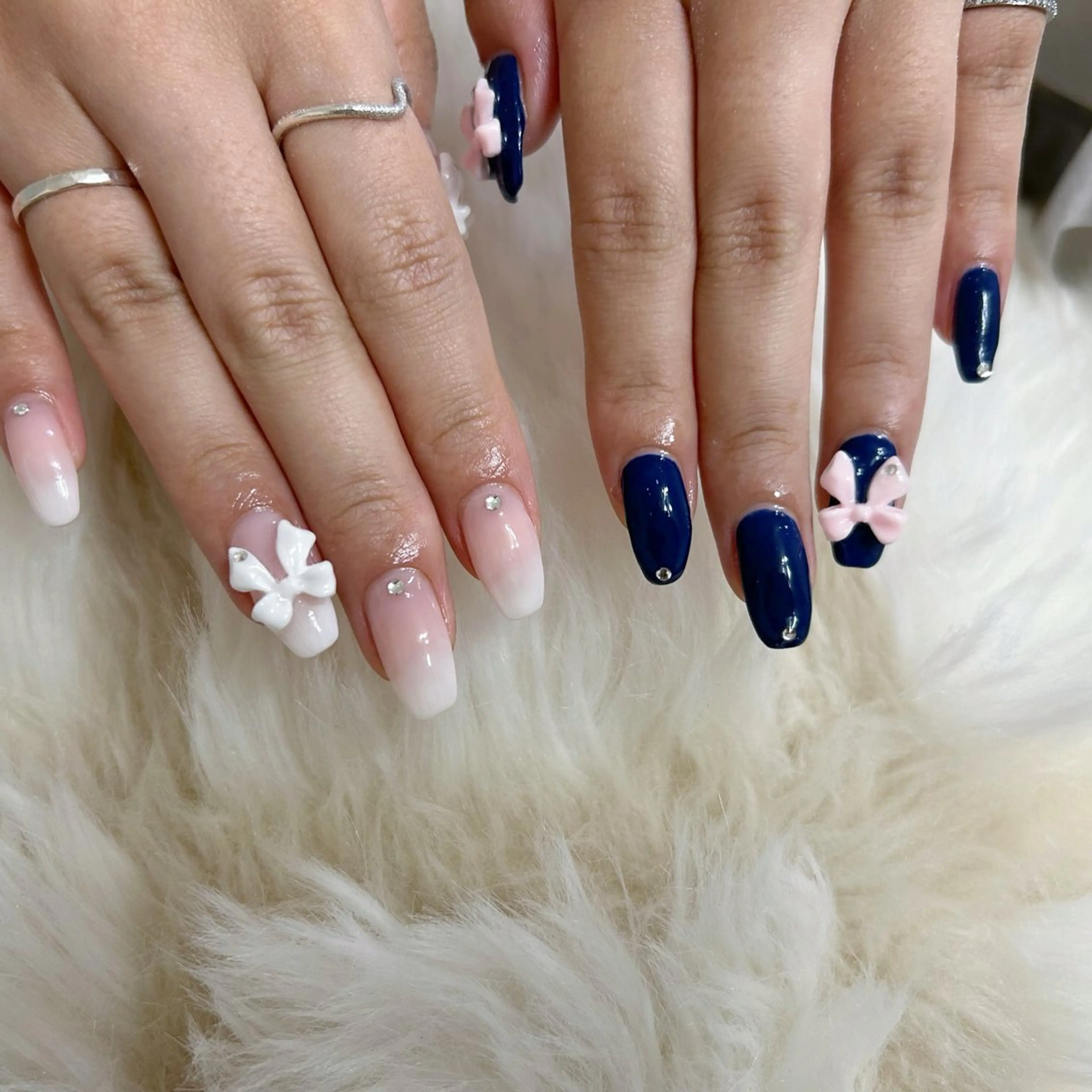 ネイル ピンク リボン ハンドネイル パラジェル登録サロンfeerique所属・Uchida Mayunaのその他イメージ