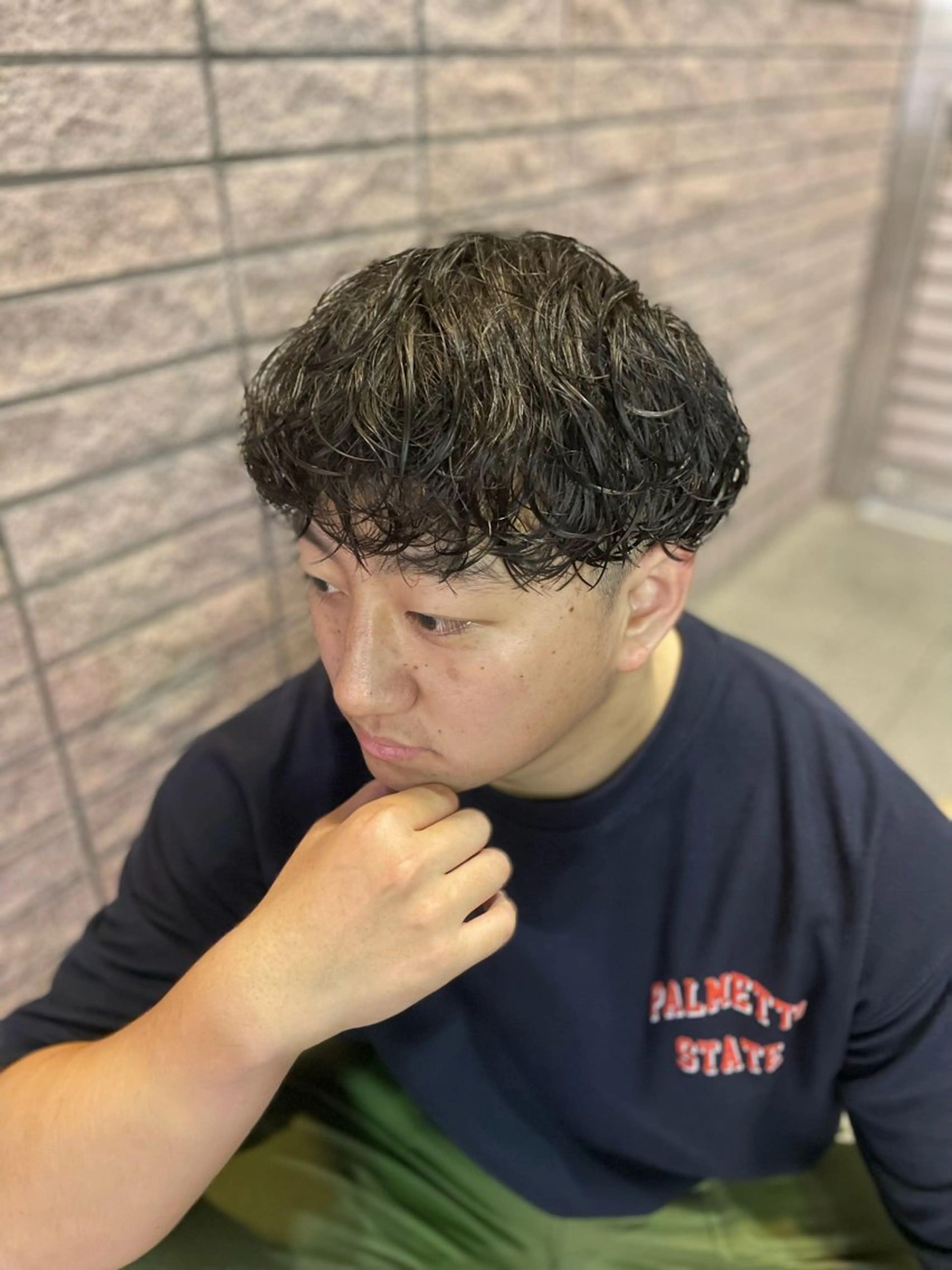 パーマ メンズ メンズパーマ 波巻きパーマ ✨髪質改善✨豊中/ 後藤伶匠のヘアスタイル