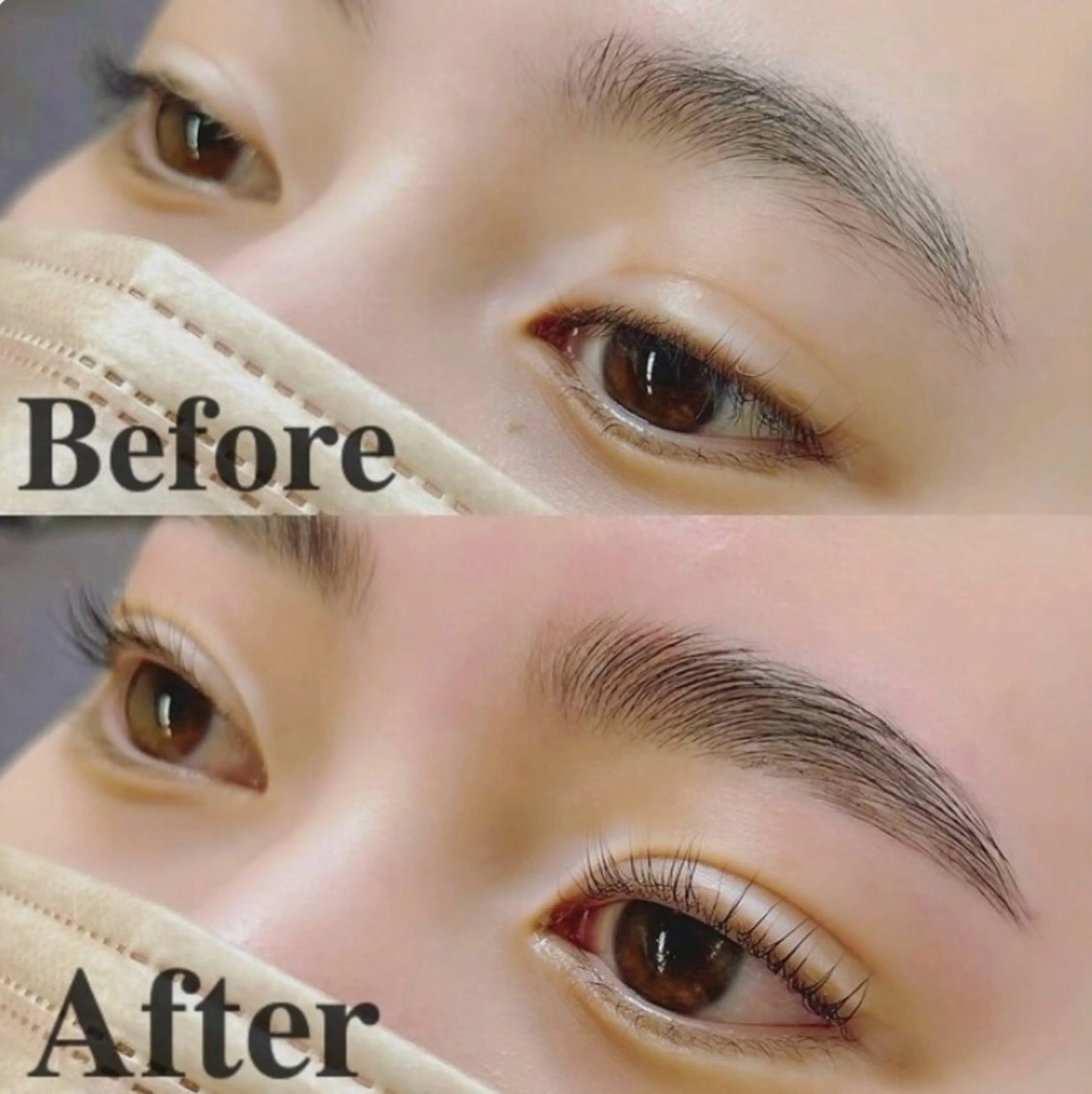 ＼ 🔥SNSで大流行🔥／【 ハリウッドブロウリフト 】自眉美人でﾒｲｸの時短も✨💕 ¥6500の写真