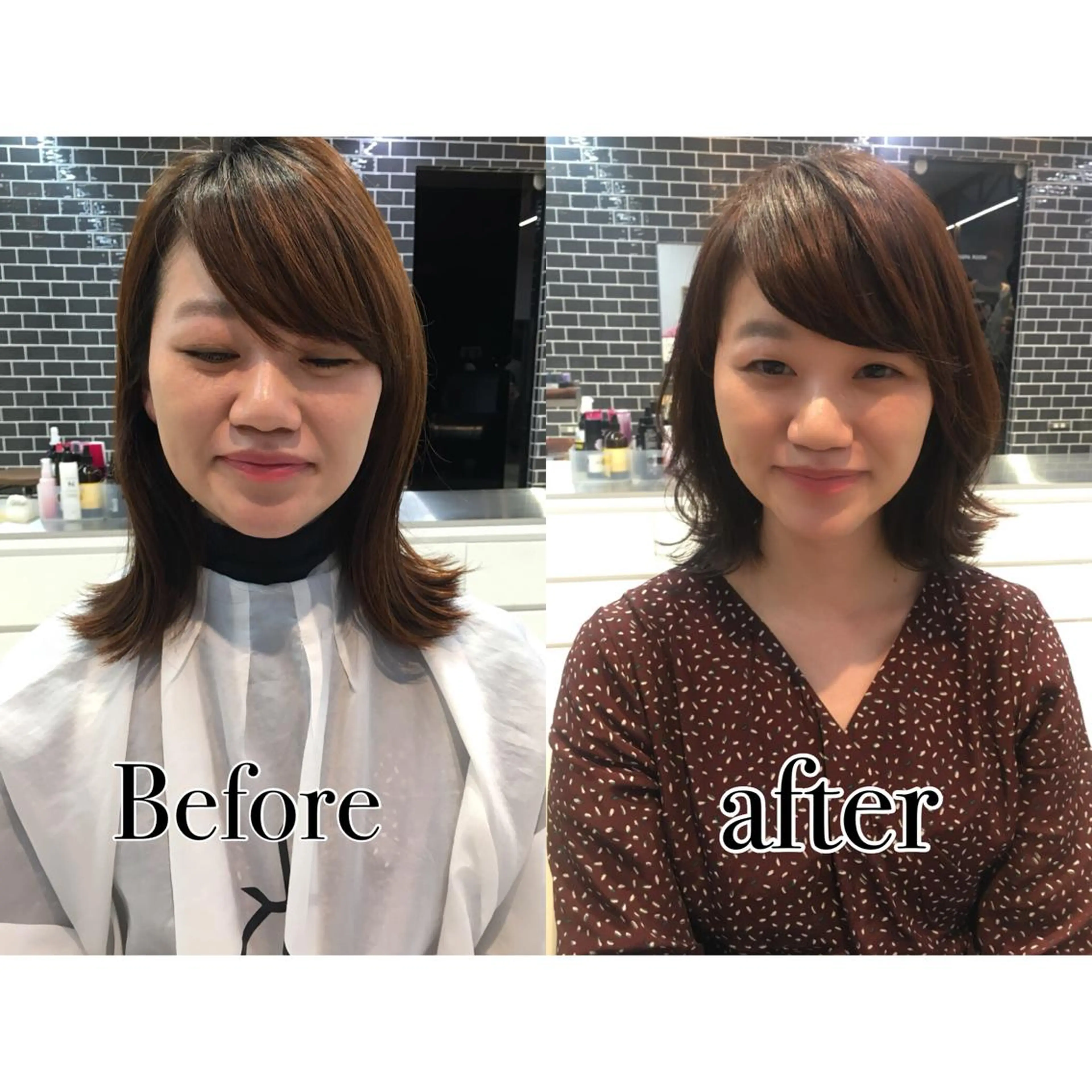 ショート カラー ボブ くびれヘア レイヤーカット 小顔カット SALOWIN四条河原町所属・中村 美穂のヘアスタイル