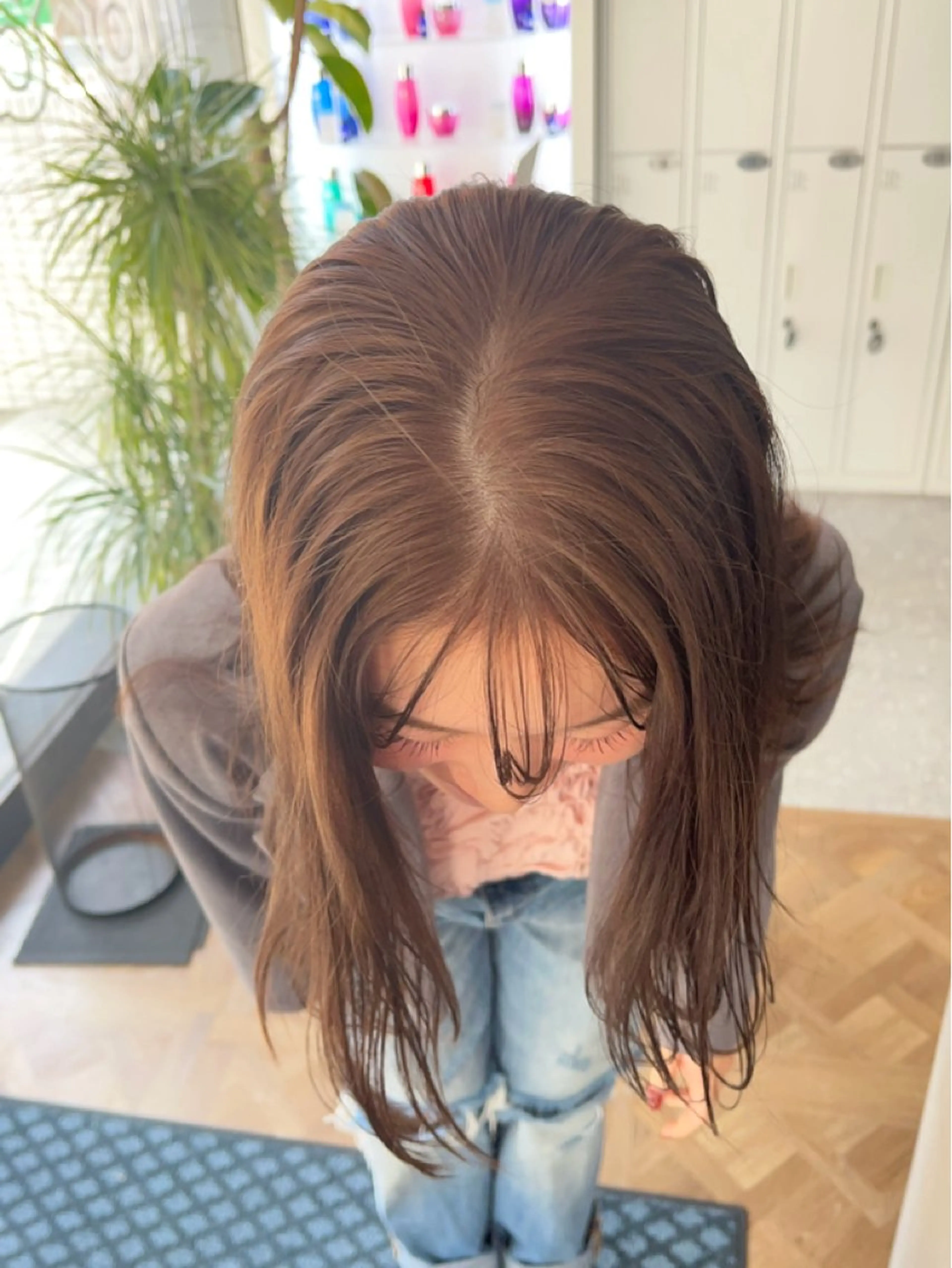 ミニモ限定メニュー🥪ブリーチありWカラー+クイックトリートメントの写真