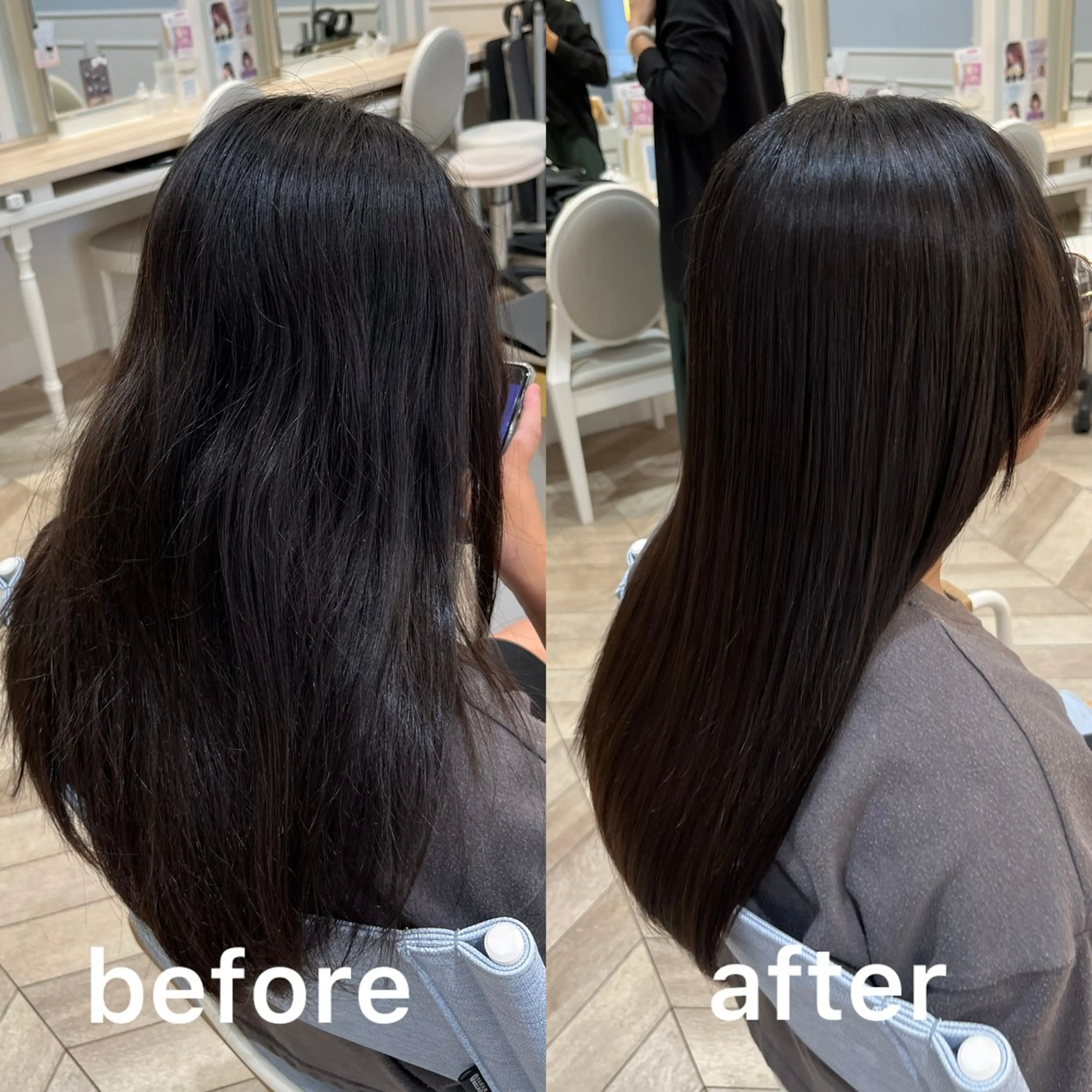 セミロング 髪質改善 縮毛矯正 カット 縮毛矯正 髪質改善／ 似合わせ／古津遼平のヘアスタイル