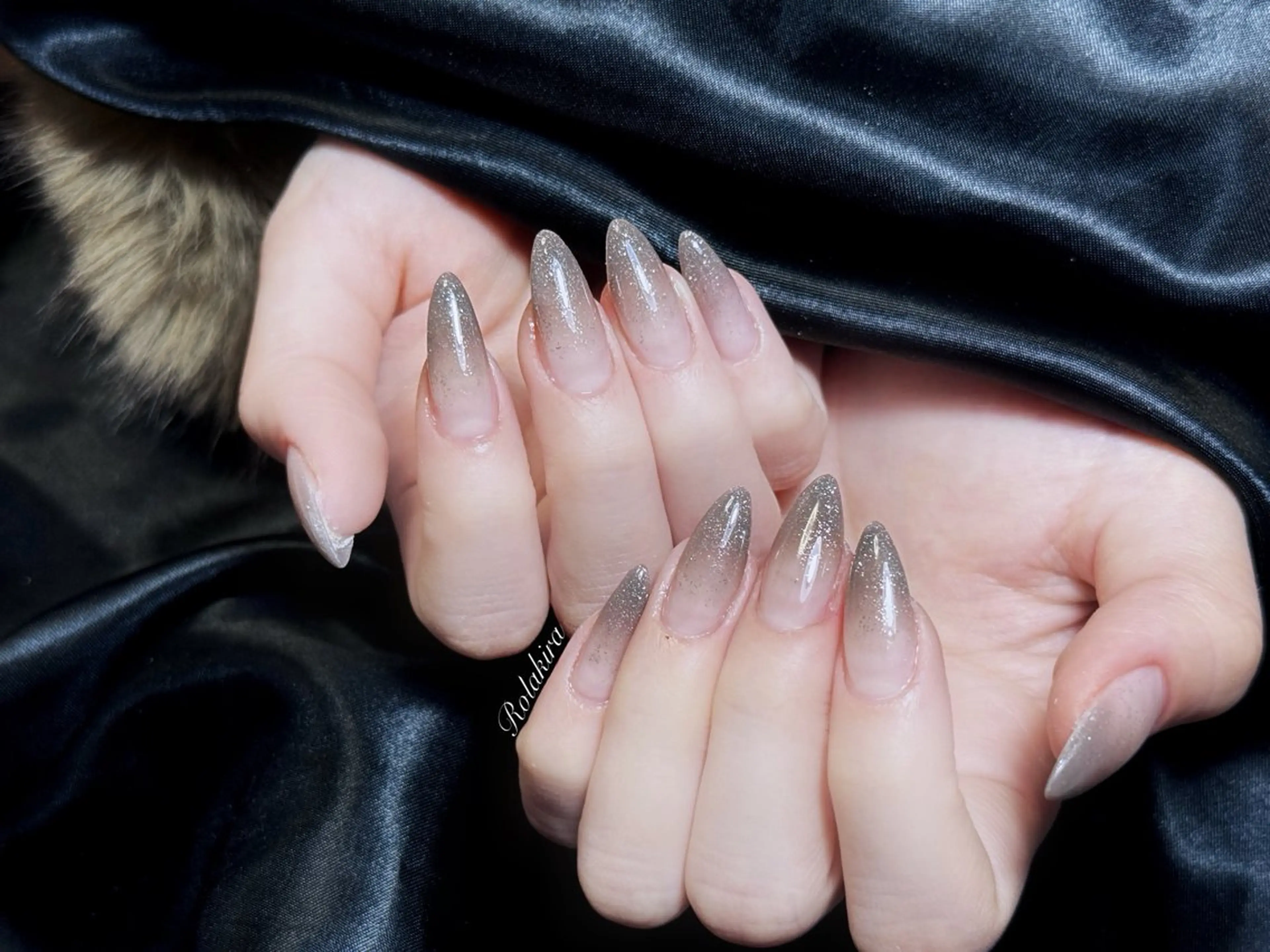 ネイル チークネイル 長さ出し フレンチネイル ジェルネイル 韓国ネイル Rolakira マニのネイルデザイン