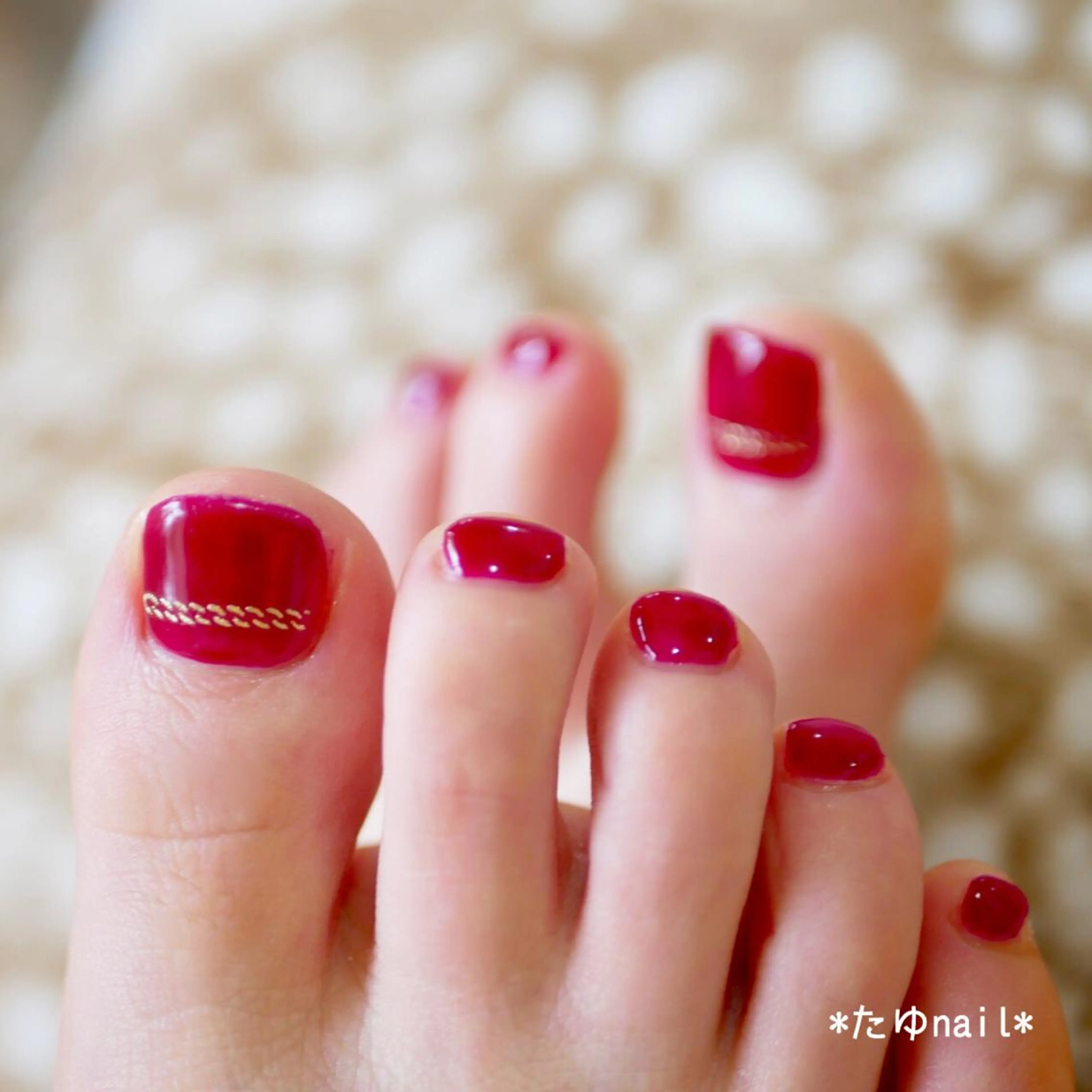 ネイル フットネイル ネイルサロン・ネイルスクール　たゆnail所属・ネイルサロン 【たゆnail】のネイルデザイン