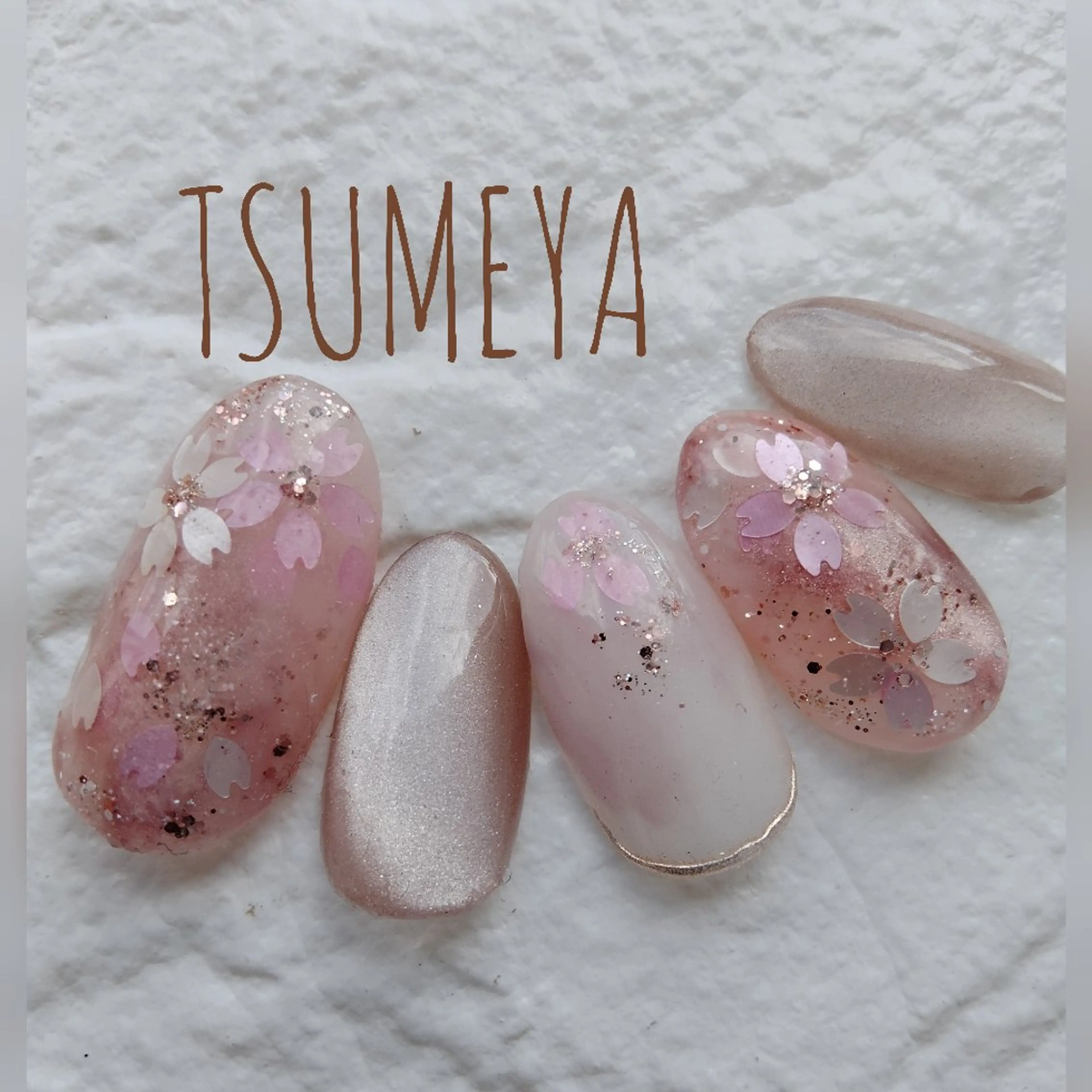 ネイル 桜ネイル ハンドネイル _TSUMEYA _のネイルデザイン