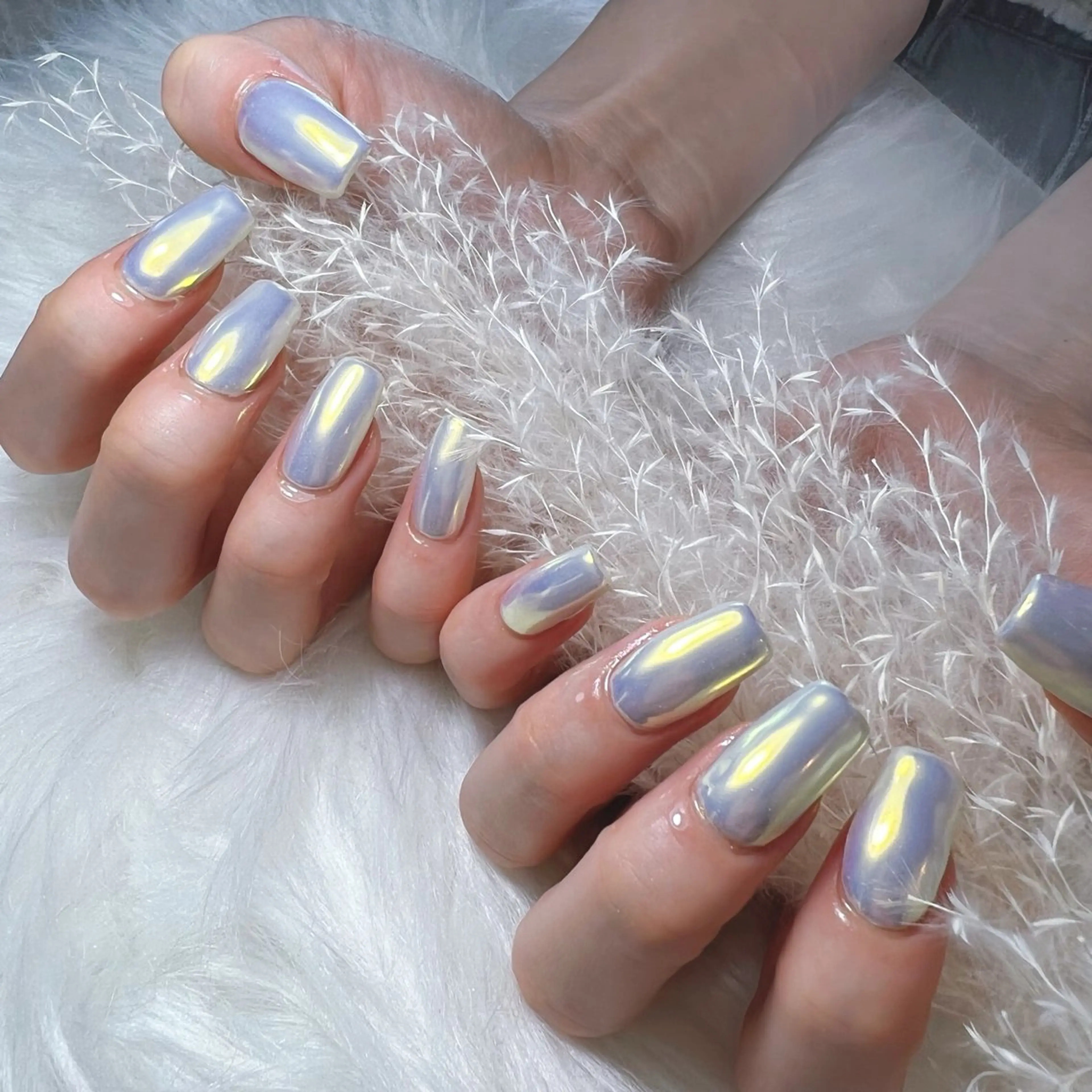 ネイル オーロラネイル ワンカラーネイル ✨絶対に褒められる 店長"Momonaのネイルデザイン