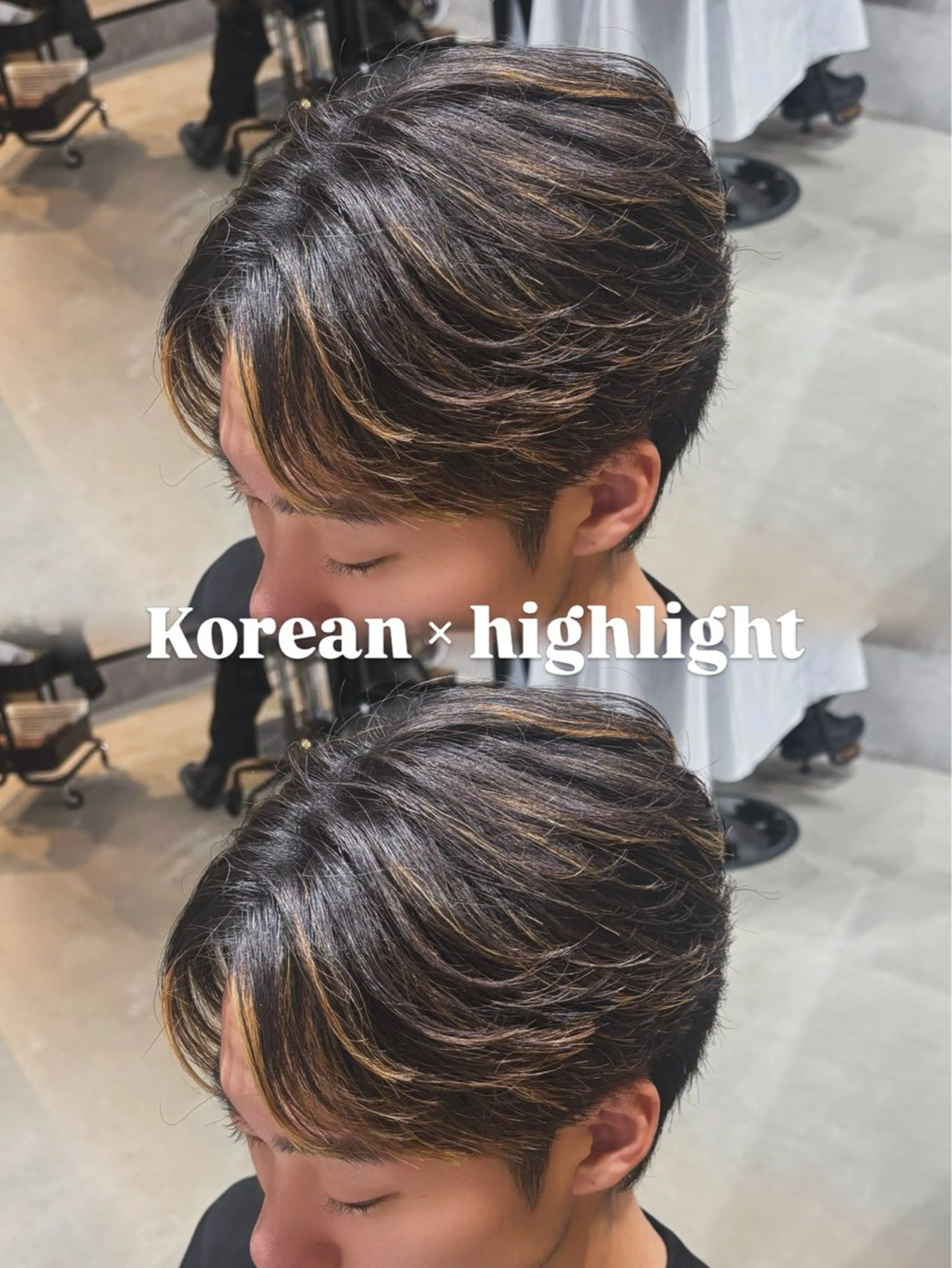 メンズ カット 韓国&メンズウルフ 高森蓮のヘアスタイル