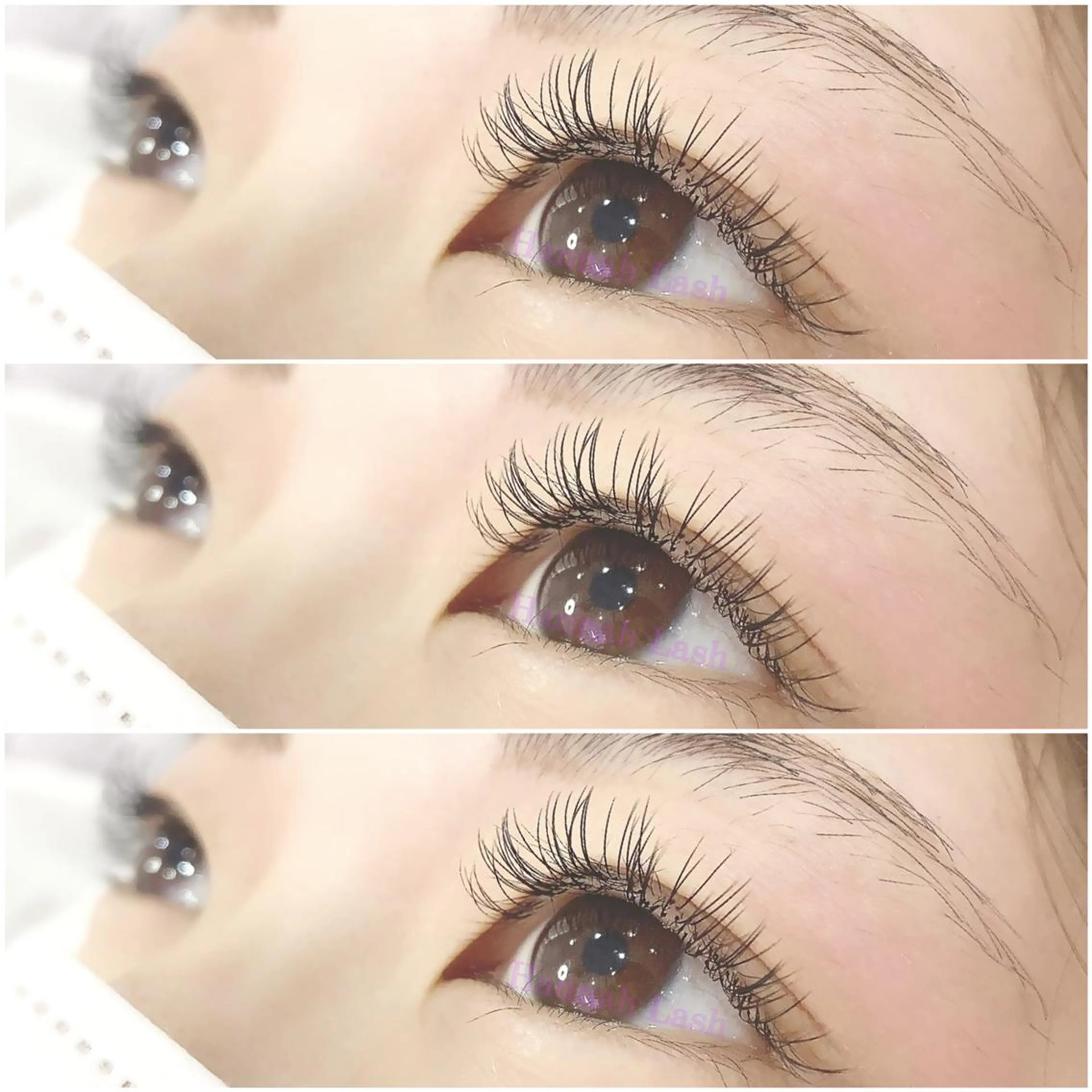 マツエク・マツパ 付け放題 フラットラッシュ Hannah lashのマツエク・マツパデザイン