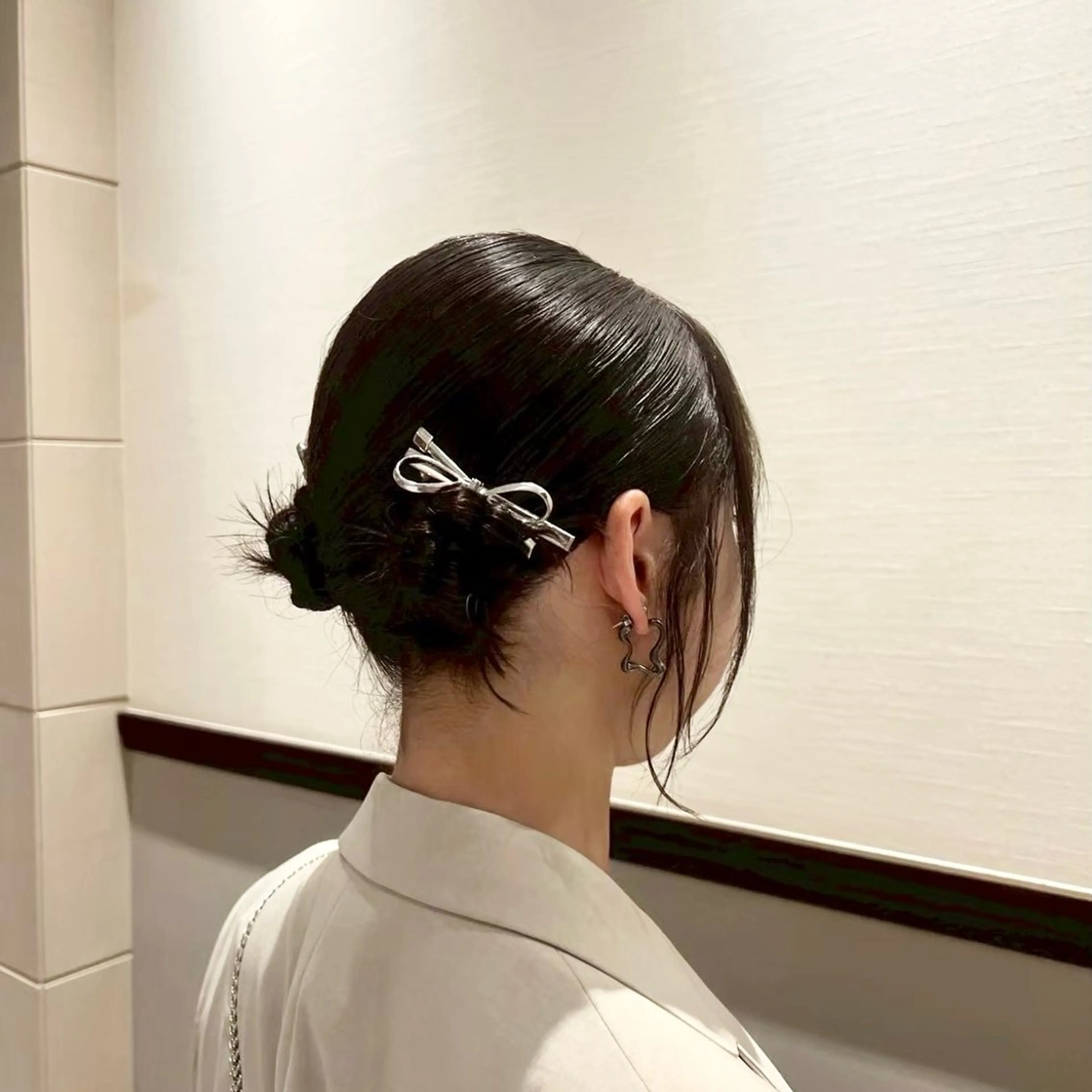 ミディアム 松井凜花𐙚𓍯 ヘアアレンジ/ツヤ髪のヘアスタイル