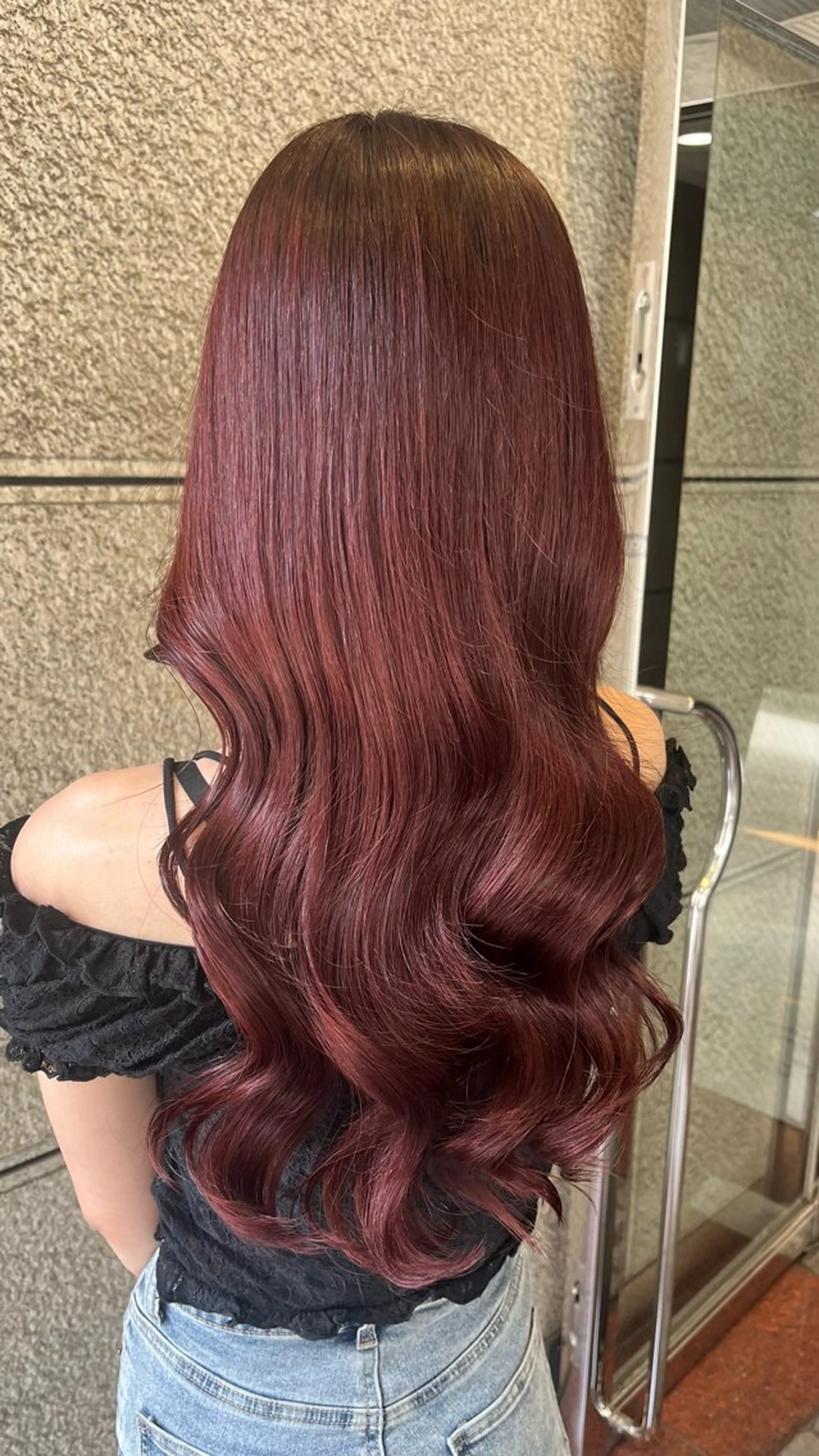 ロング カラー ヘアカラー トリートメント 🎀暖色カラー/ ハナ🎀のヘアスタイル