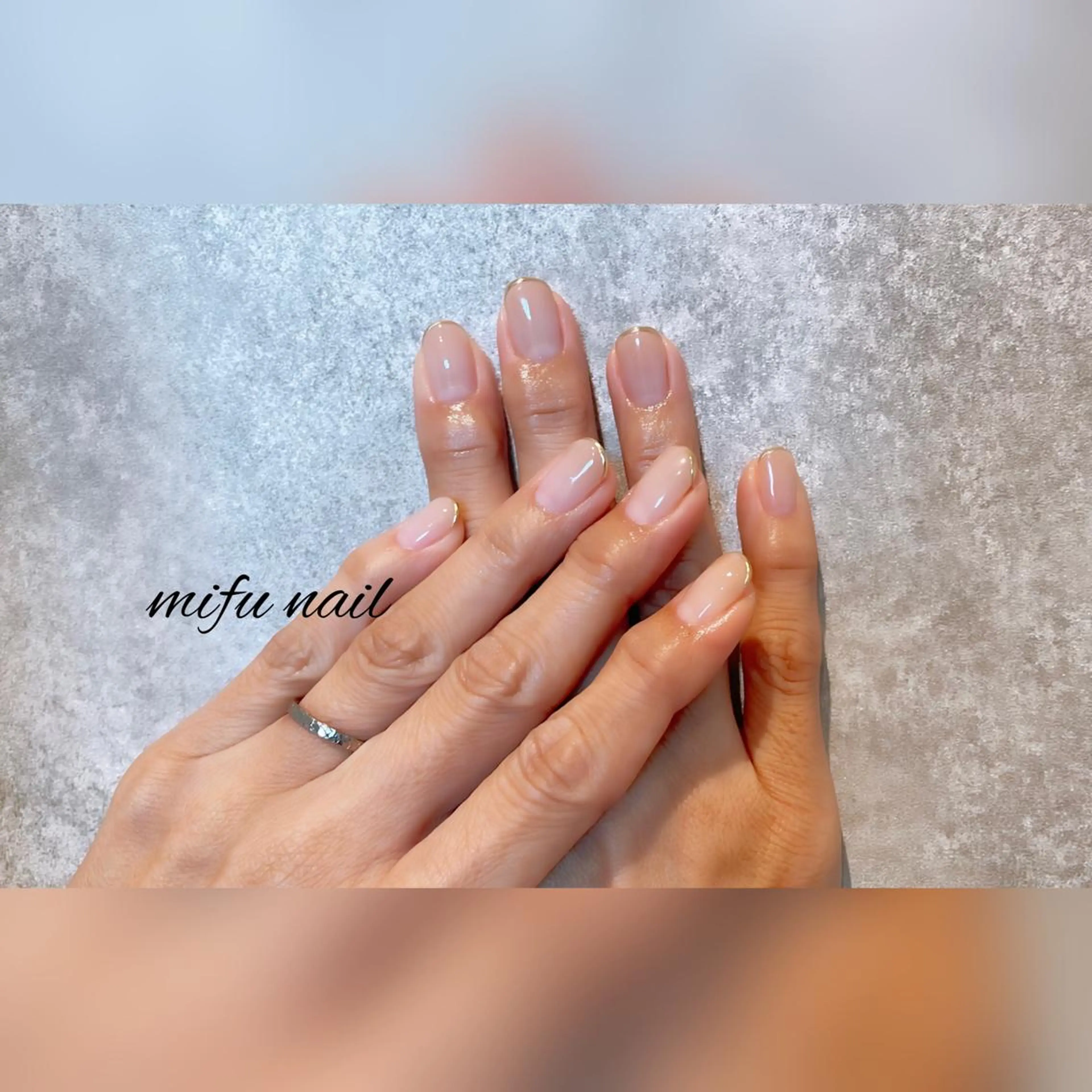 ショート ハンドネイル ハンドケア 大田 美笛香のネイルデザイン