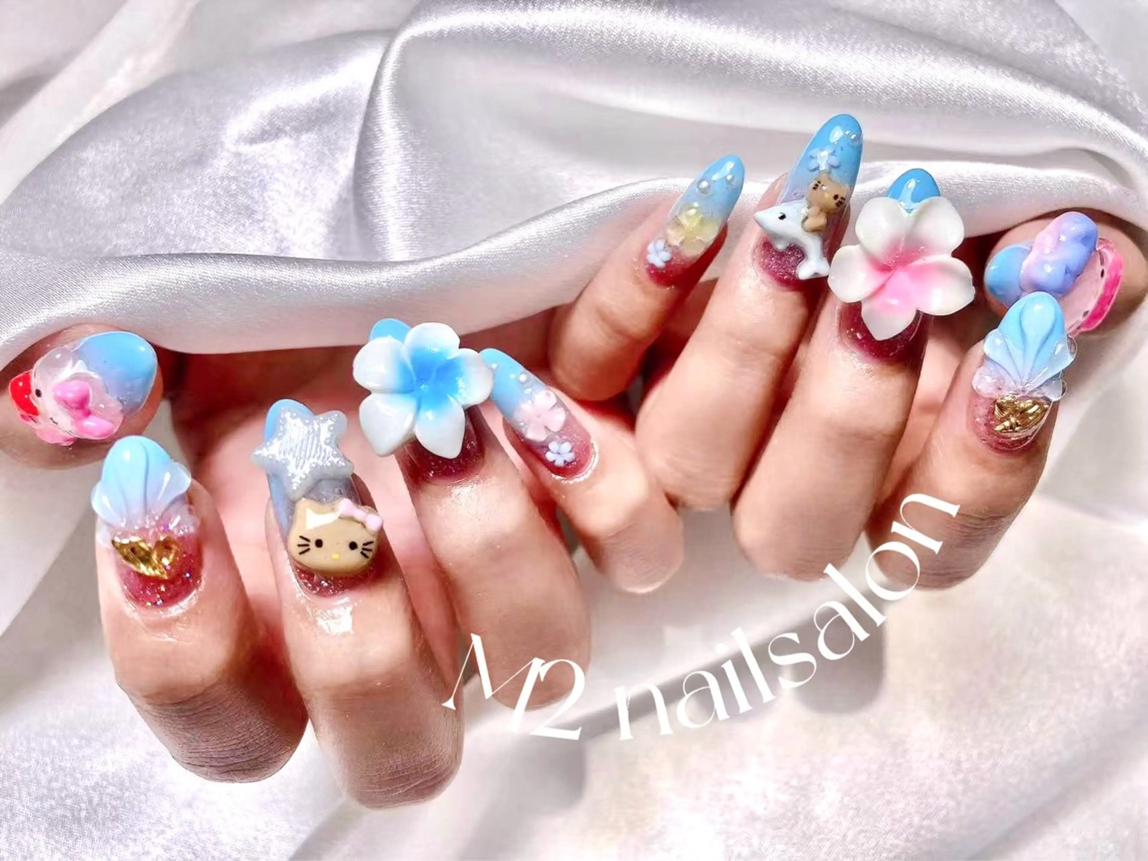 ネイル 長さだし専門店 M2　rikaのネイルデザイン