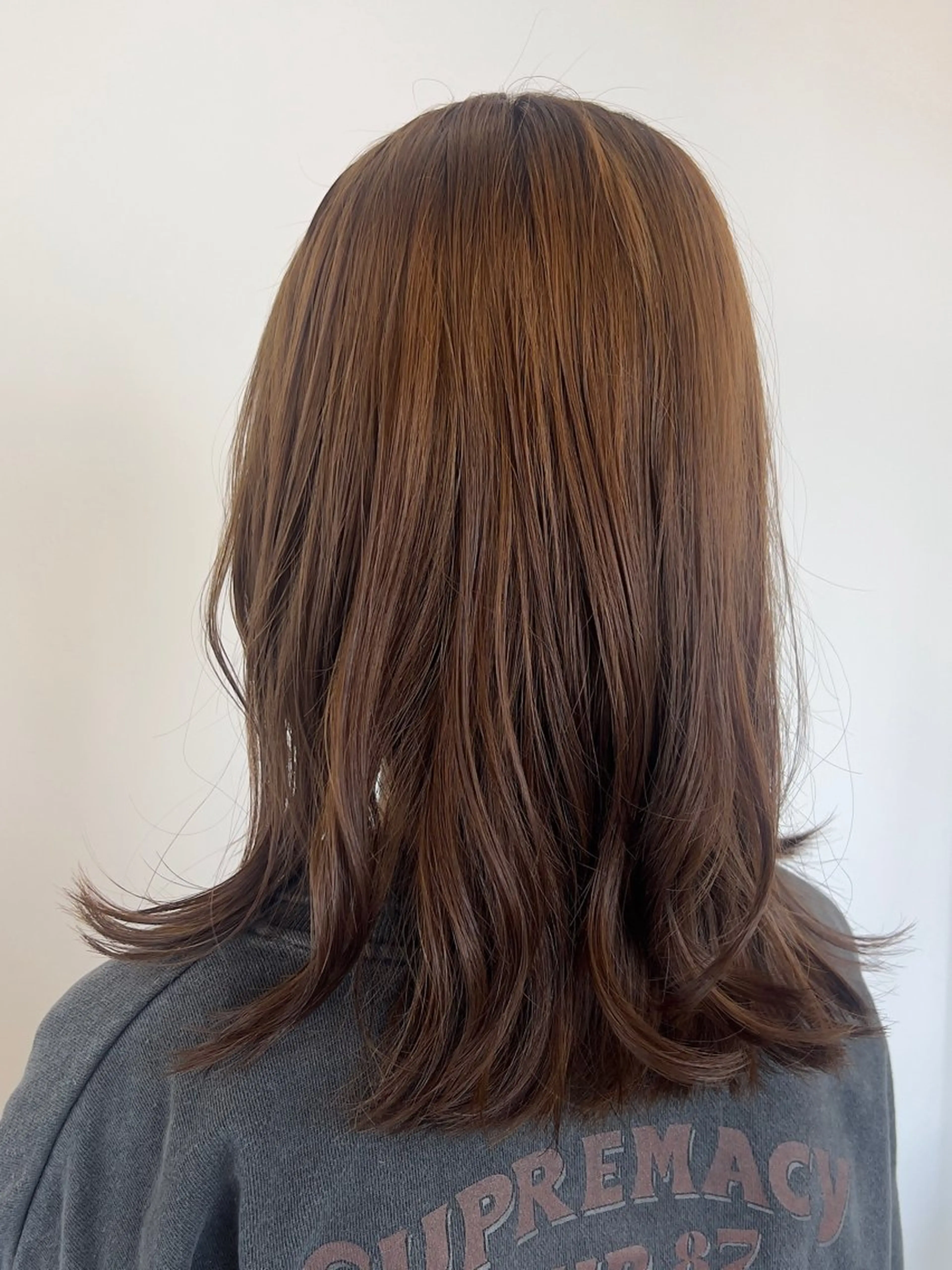 ミディアム カラー カット ヘアカラー トリートメント タナカ マヤ/金沢八景のヘアスタイル