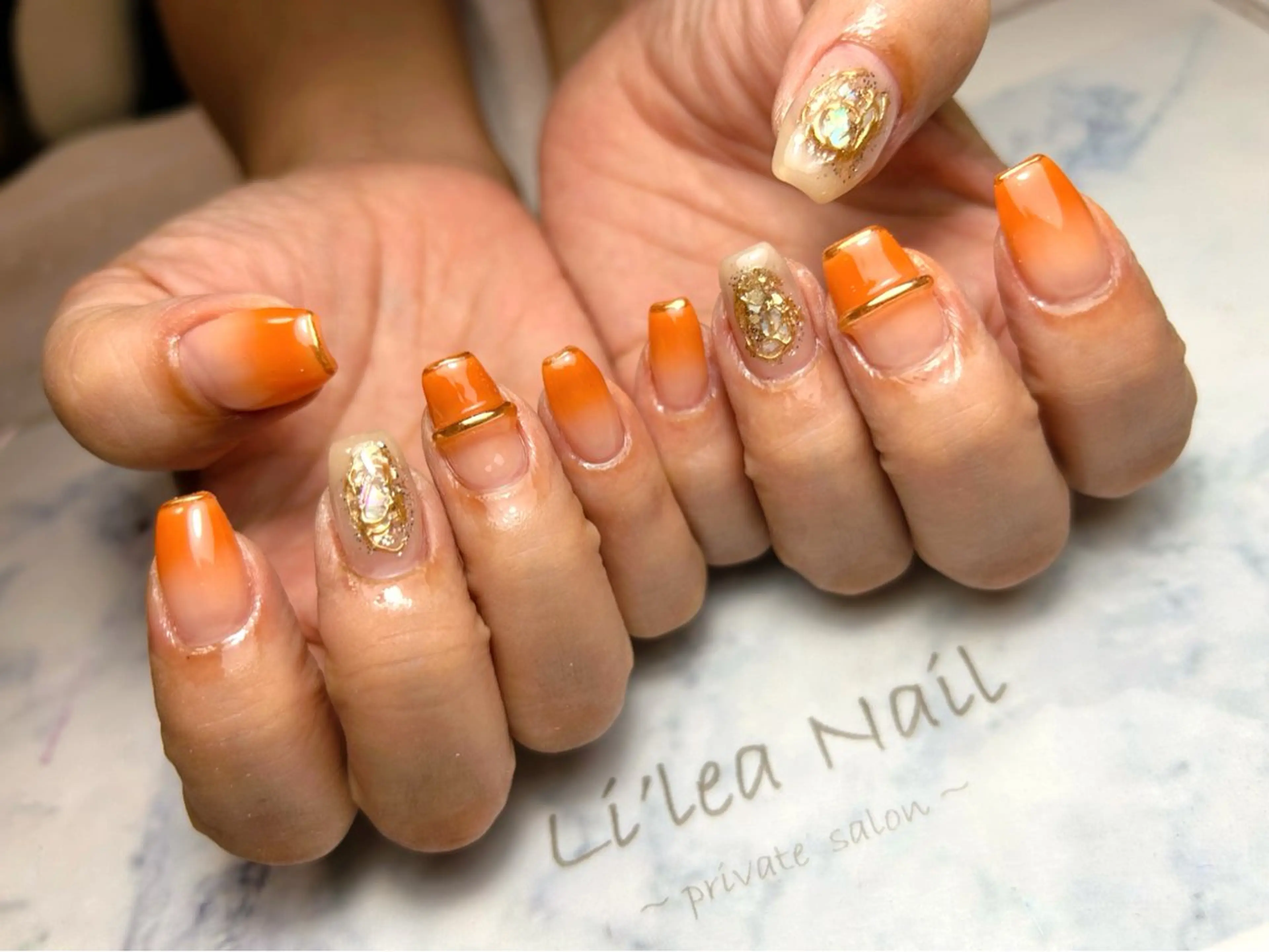 ネイル ハンドネイル Li'leaNail AINAのネイルデザイン