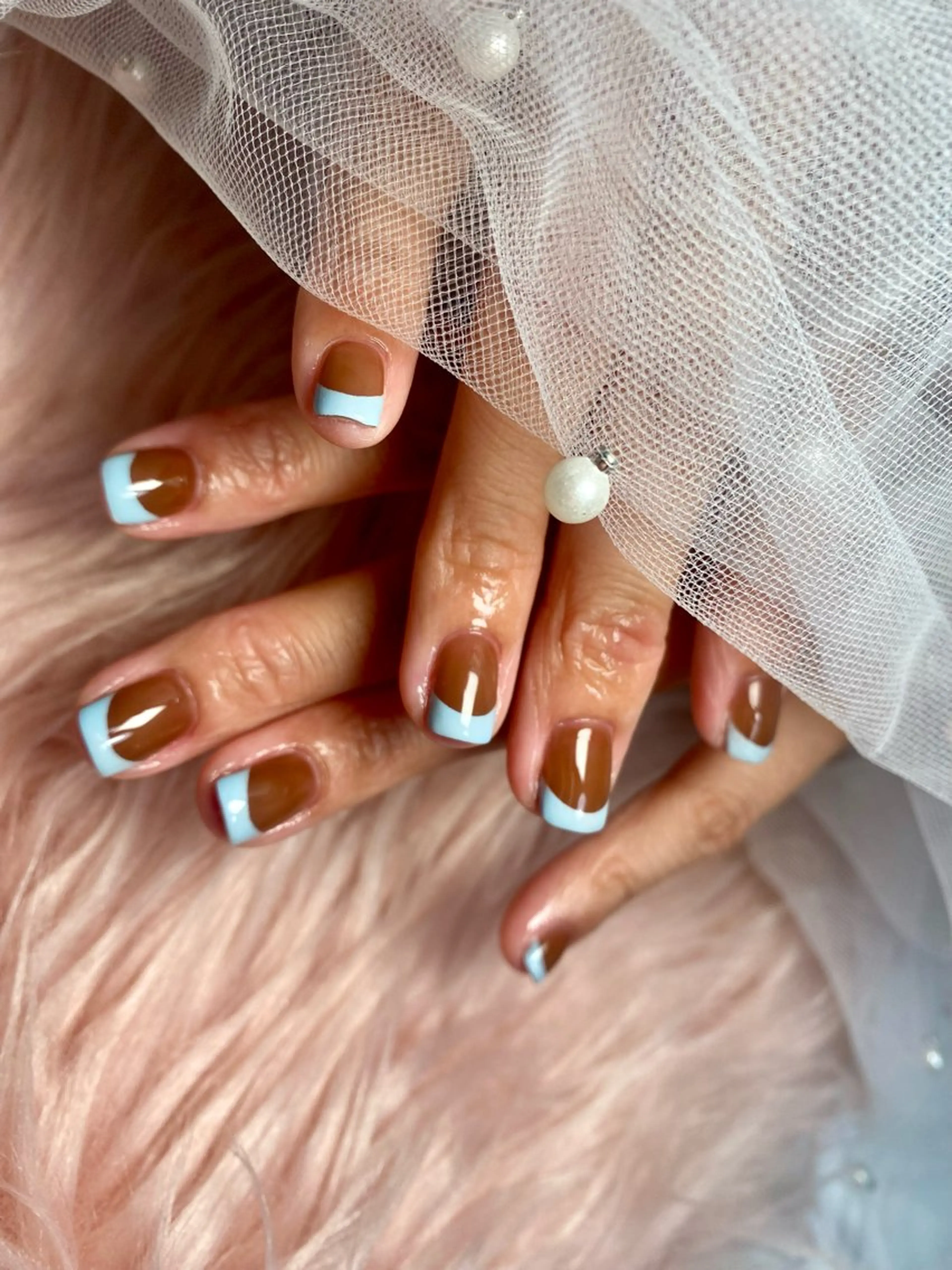 ネイル フレンチネイル ハンドネイル mille feuilleのネイルデザイン