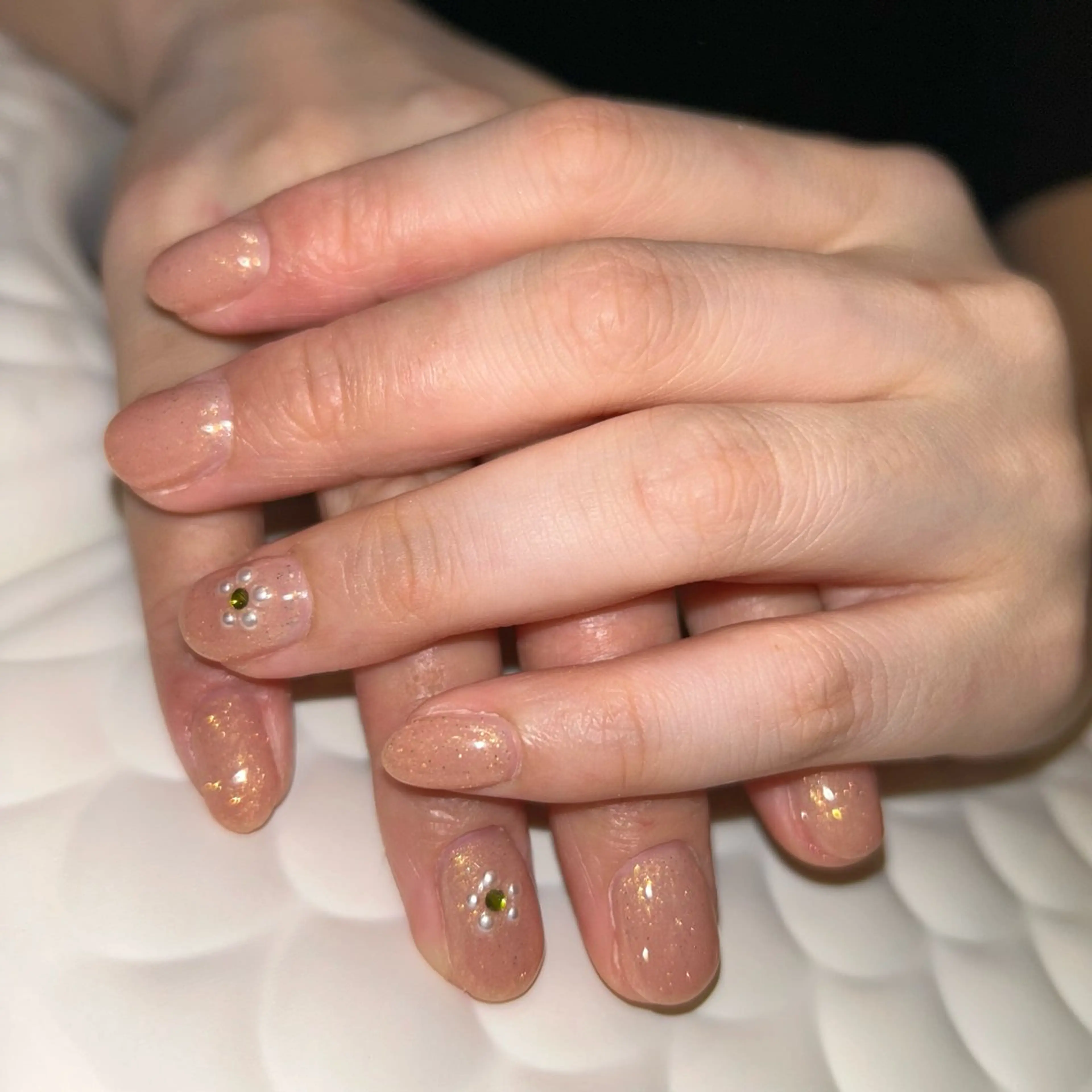 ネイル ストーンネイル ハンドネイル ハンドケア Amys nail ハナのネイルデザイン