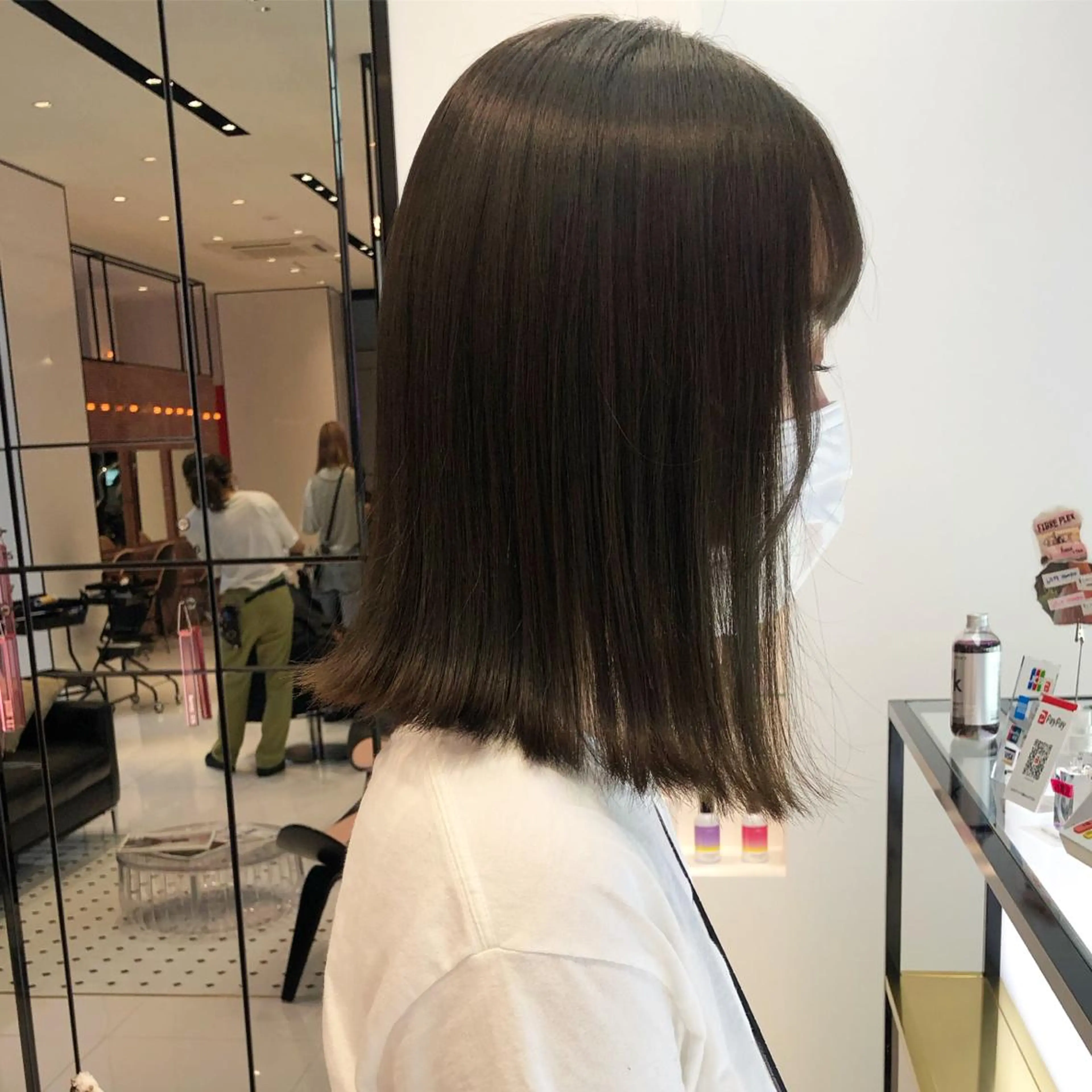 ミディアム カラー ブラウンカラー 透明感カラー オリーブブラウン keen吉祥寺所属・相川 愛実のヘアスタイル