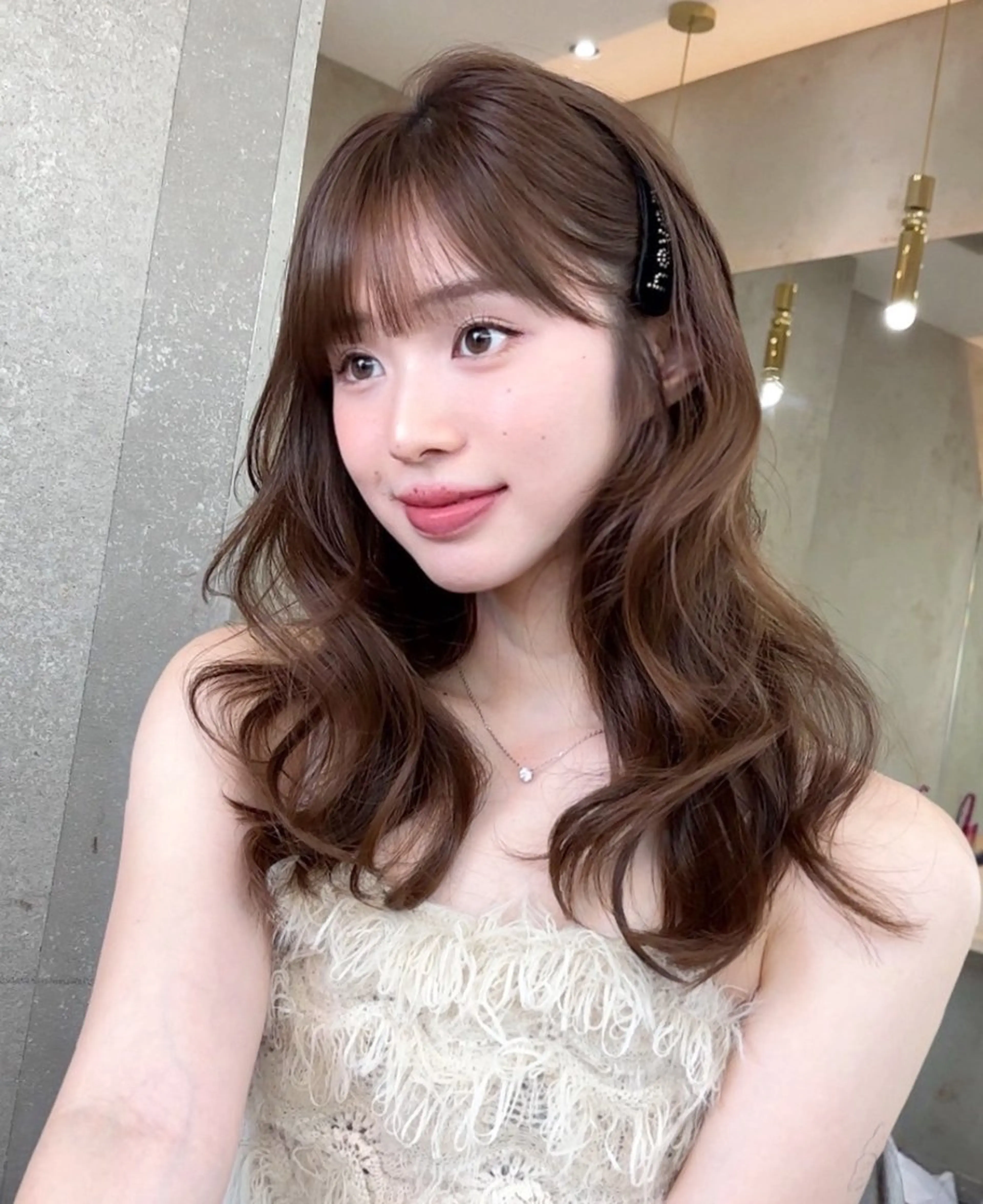 セミロング カラー カット ヘアカラー トリートメント Lond mare レイヤーカット/韓国のヘアスタイル