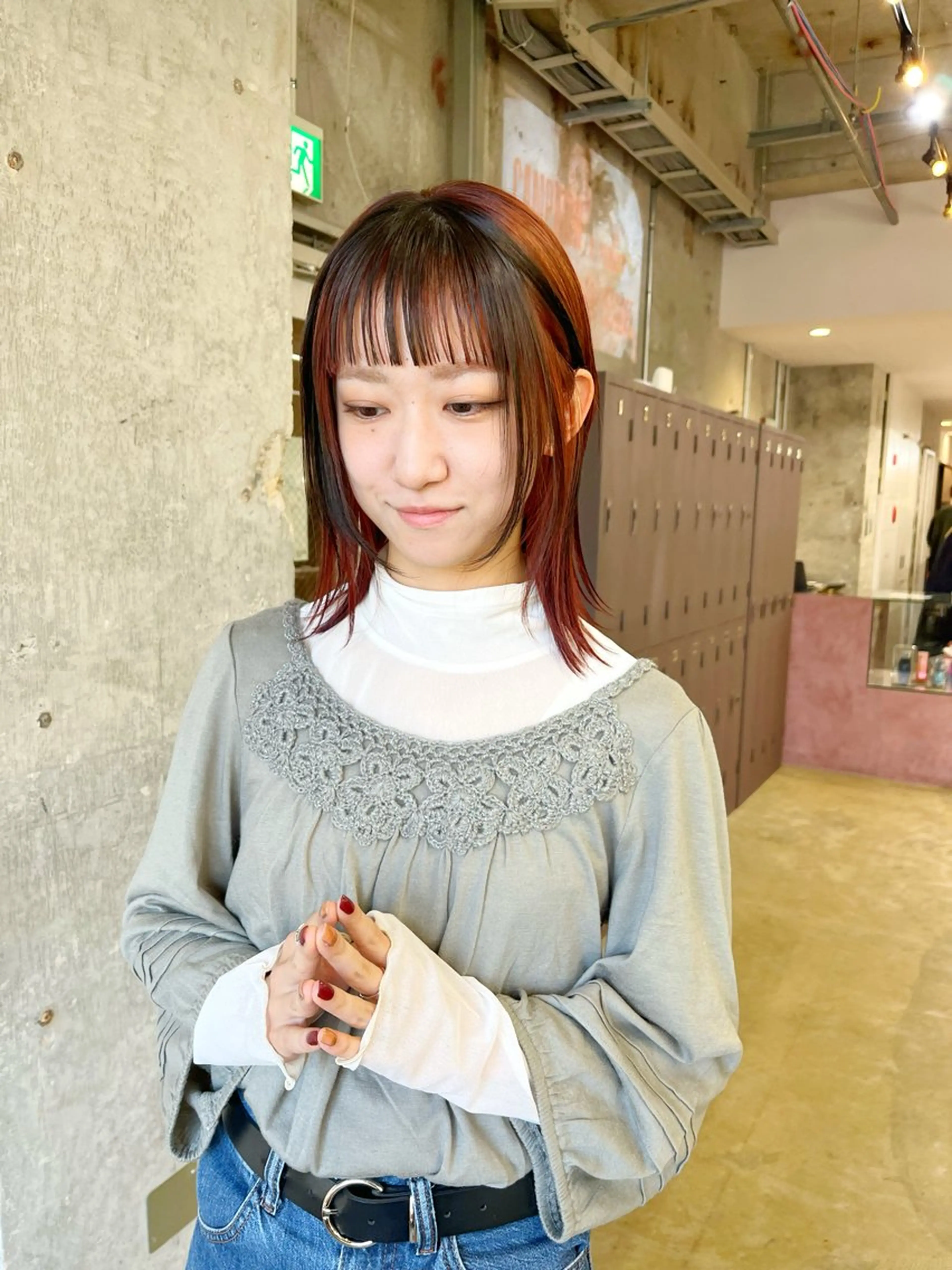 ミディアム カラー デザインカラー 小木曽智美 /ボブ/ショートのヘアスタイル