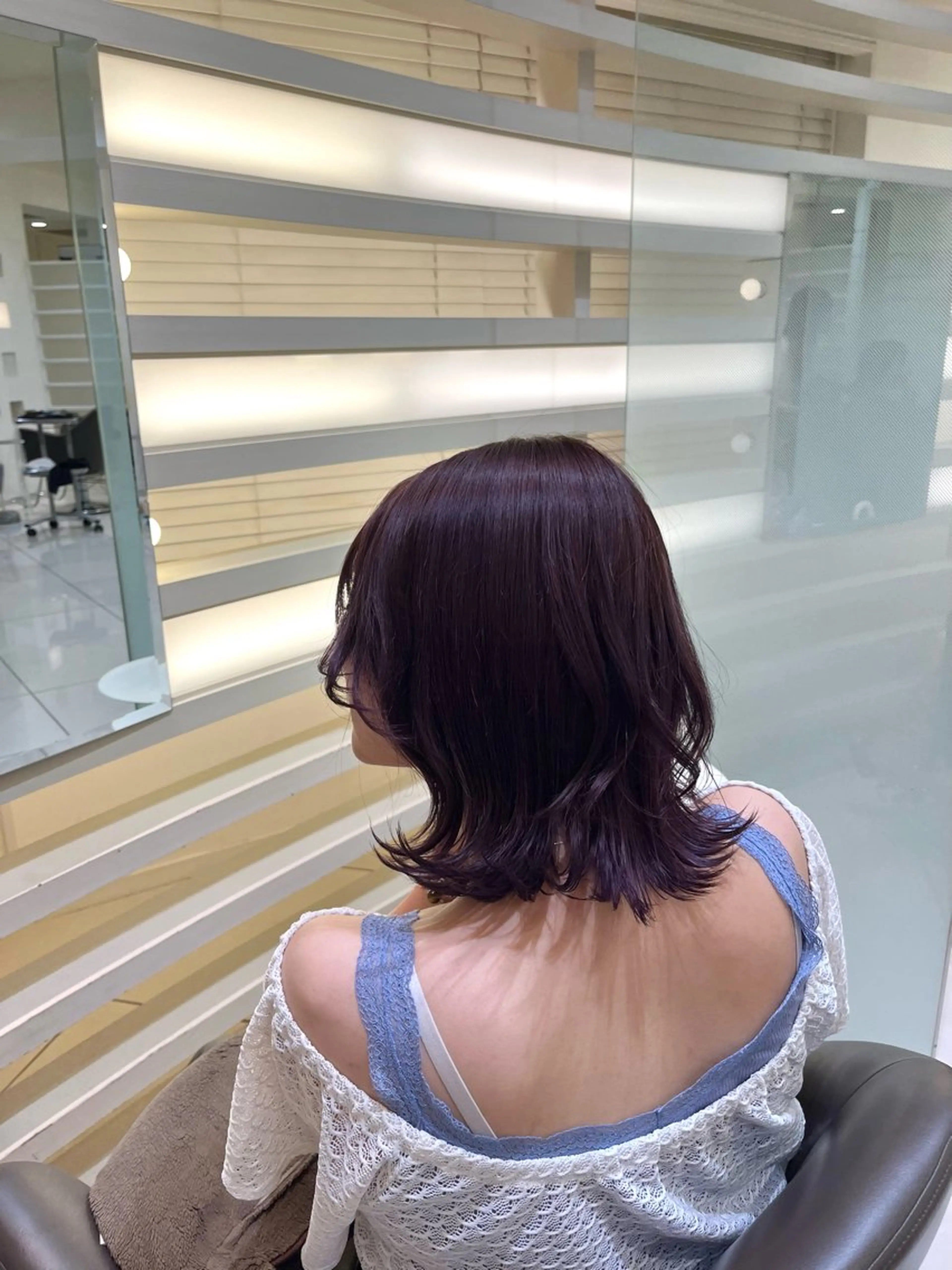 カラー ブリーチ ブリーチなしカラー 縮毛矯正/艶髪/ チホリのヘアスタイル