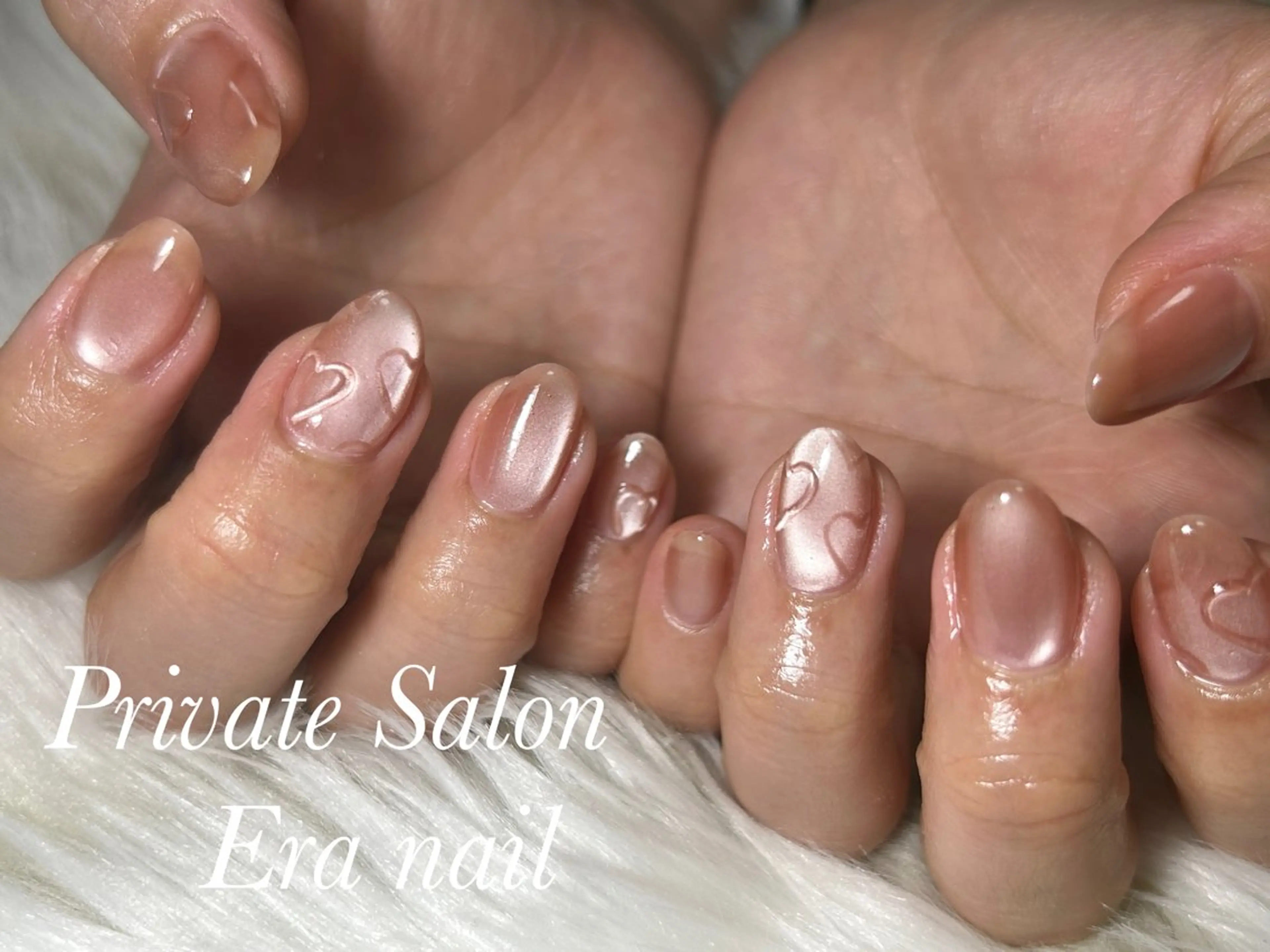 ネイル ハート ハンドネイル Era nailのネイルデザイン