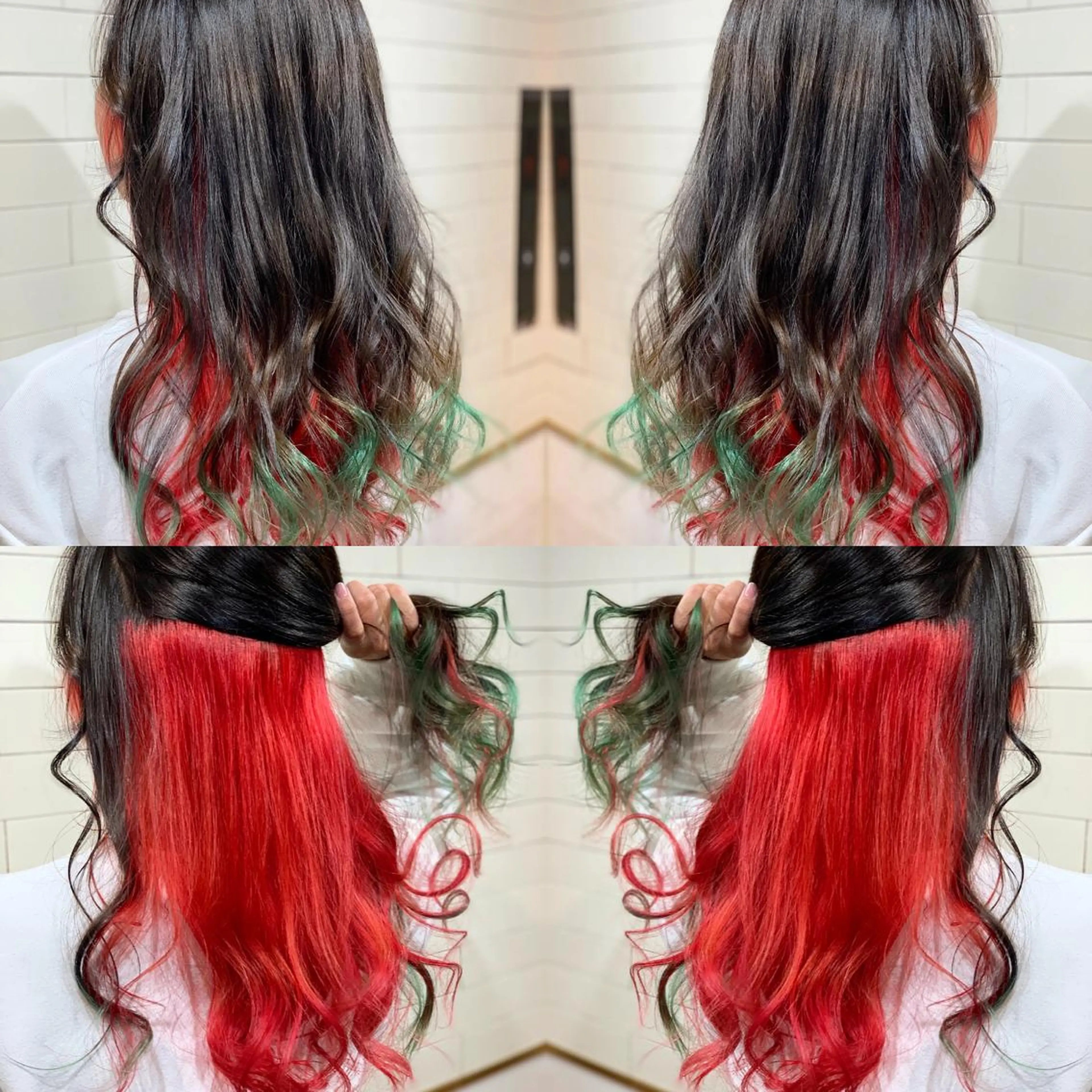 ロング カラー パーマ ヘアアレンジ メンズ キッズ ネイル マツエク・マツパ ヘアカラー トリートメント 髪質改善×ハイトーン 中田啄也のヘアスタイル