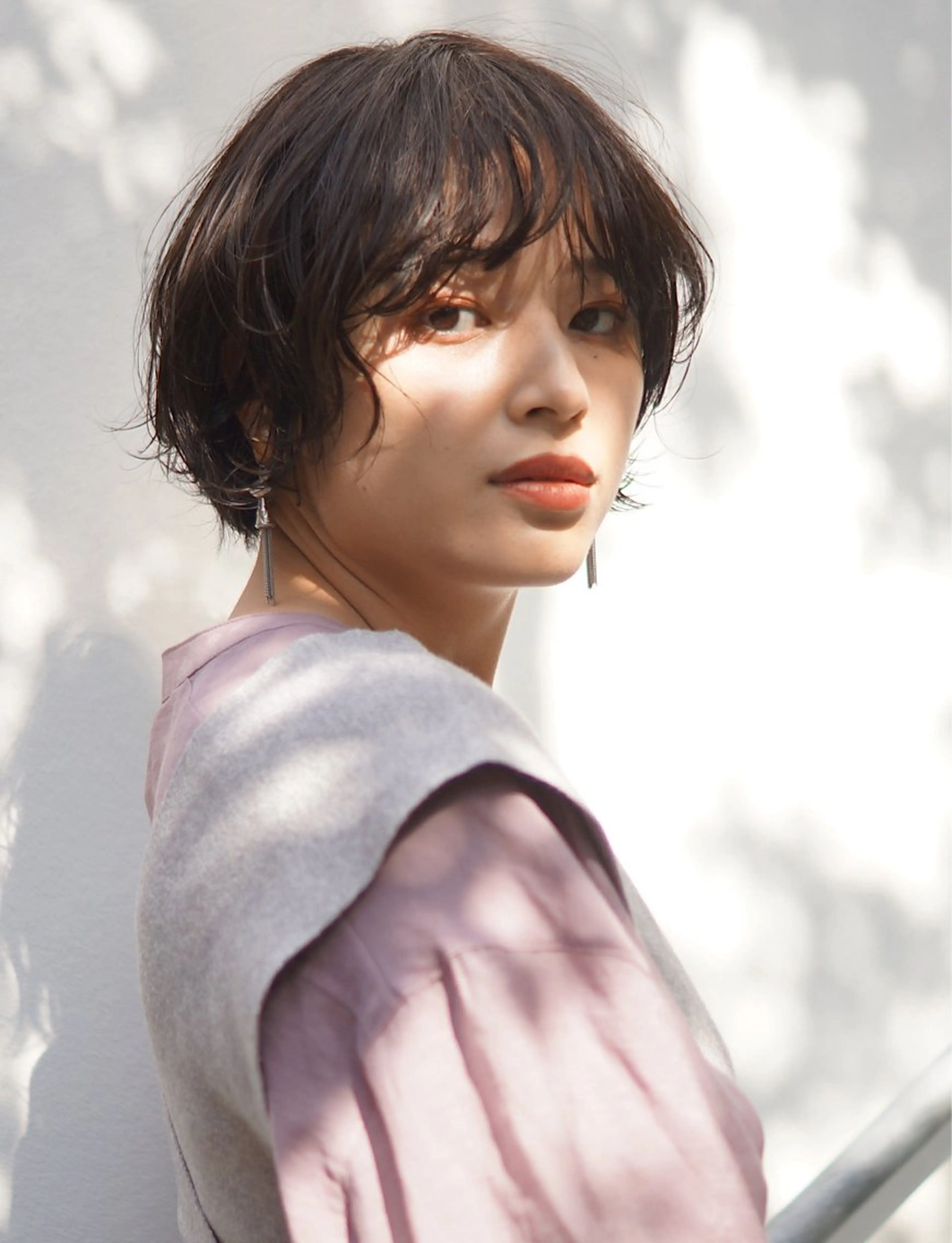 ショート カット ヘアカラー トリートメント hoNua. 栄/透明感カラーのヘアスタイル