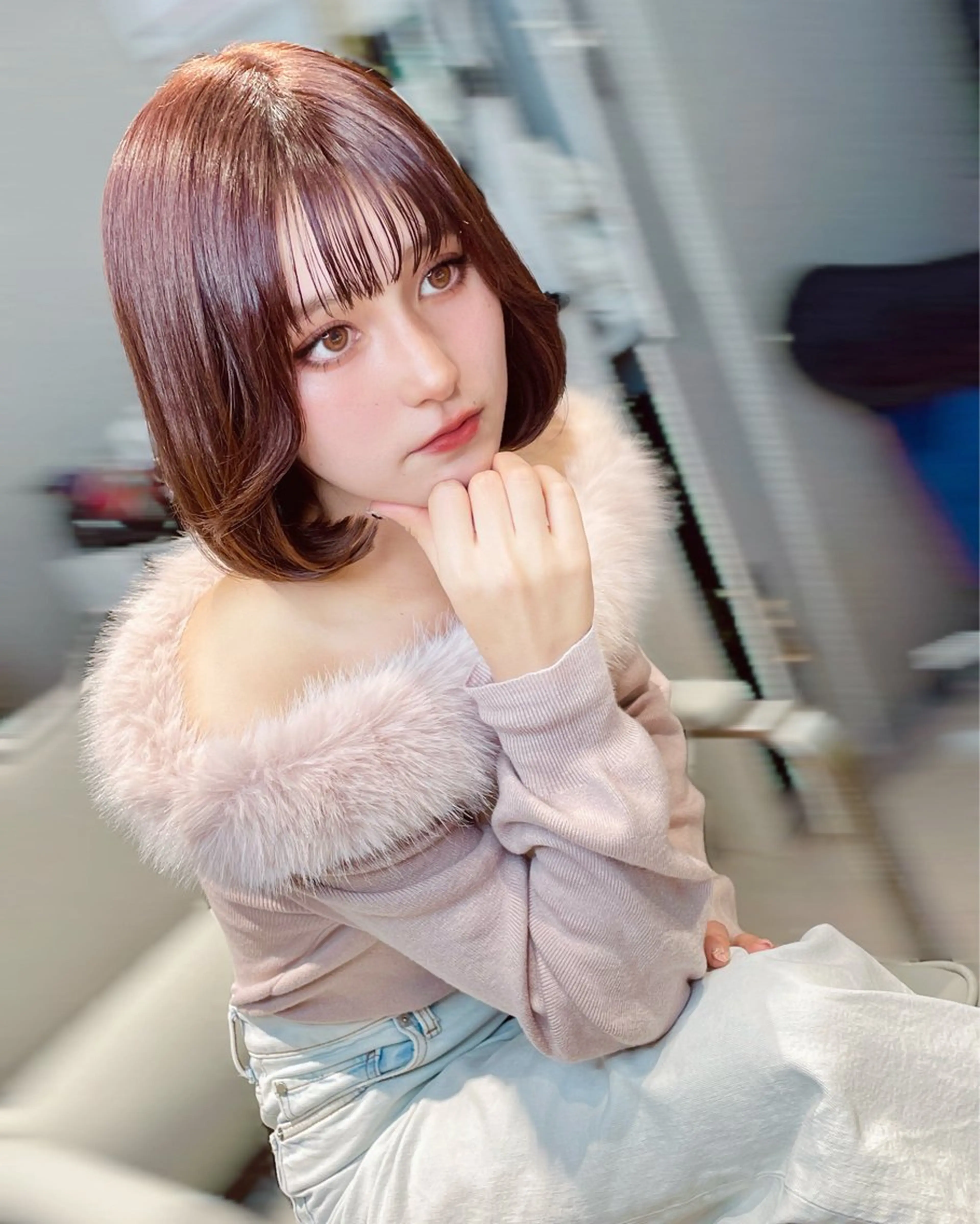 【絹髪に憧れてる方にオススメ】似合わせカット＋GLT髪質改善カラー＋シルキーヴェールトリートメントの写真