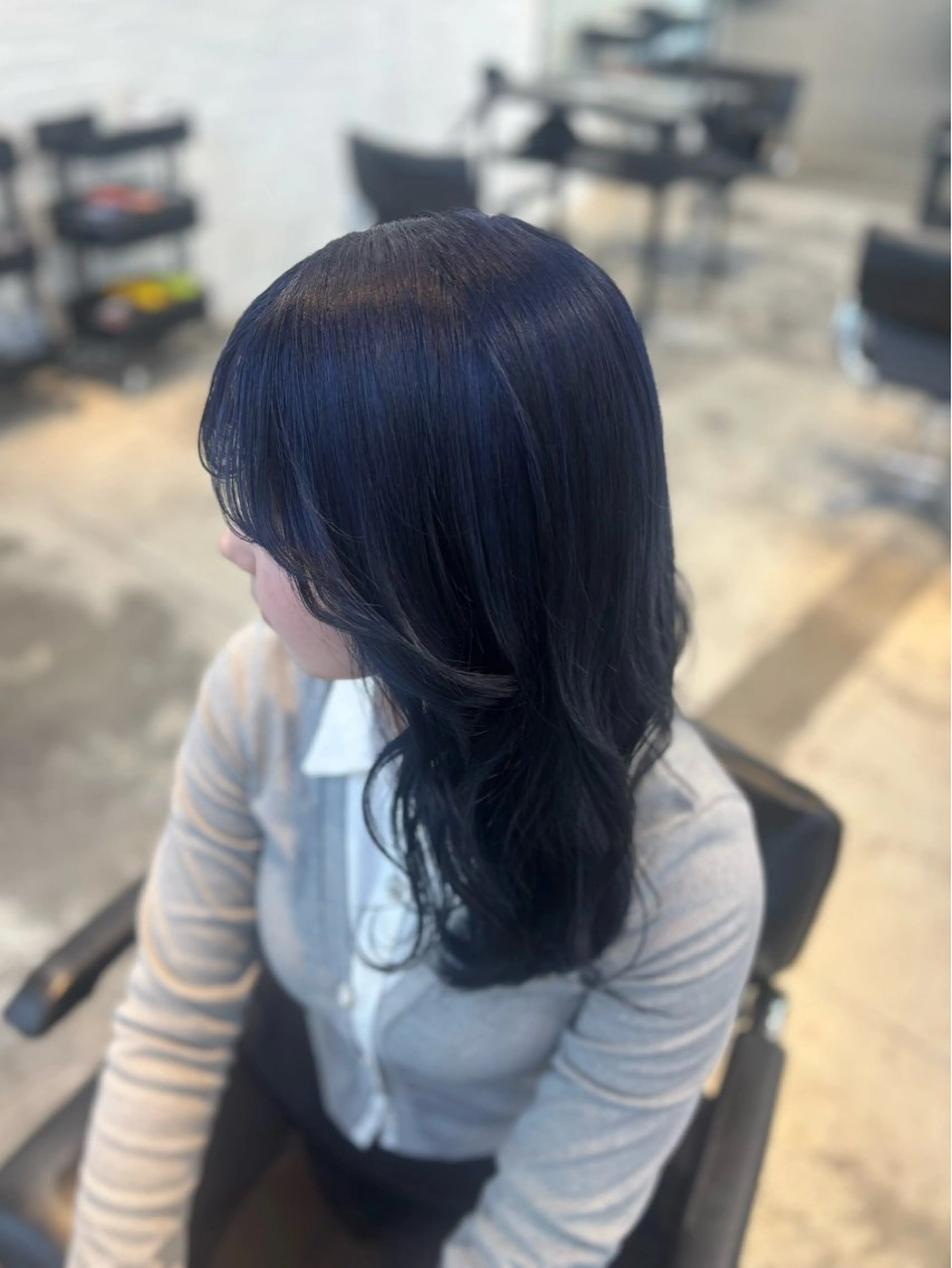 セミロング カラー ヘアカラー ハイトーン sala 推しカラー職人🎀のヘアスタイル