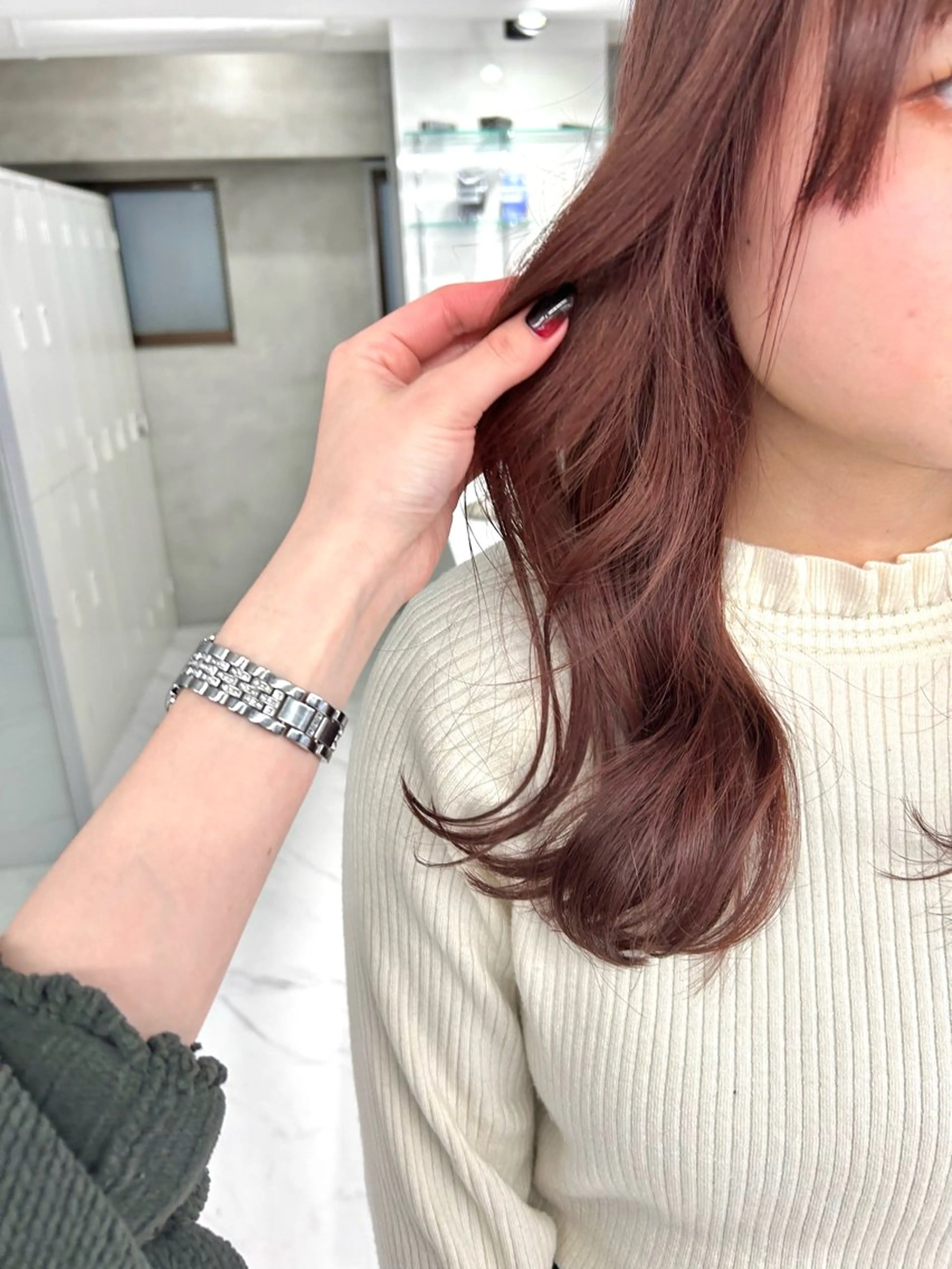 ミディアム ヘアカラー トリートメント shizuna/天神 /メンズ/ボブのヘアスタイル