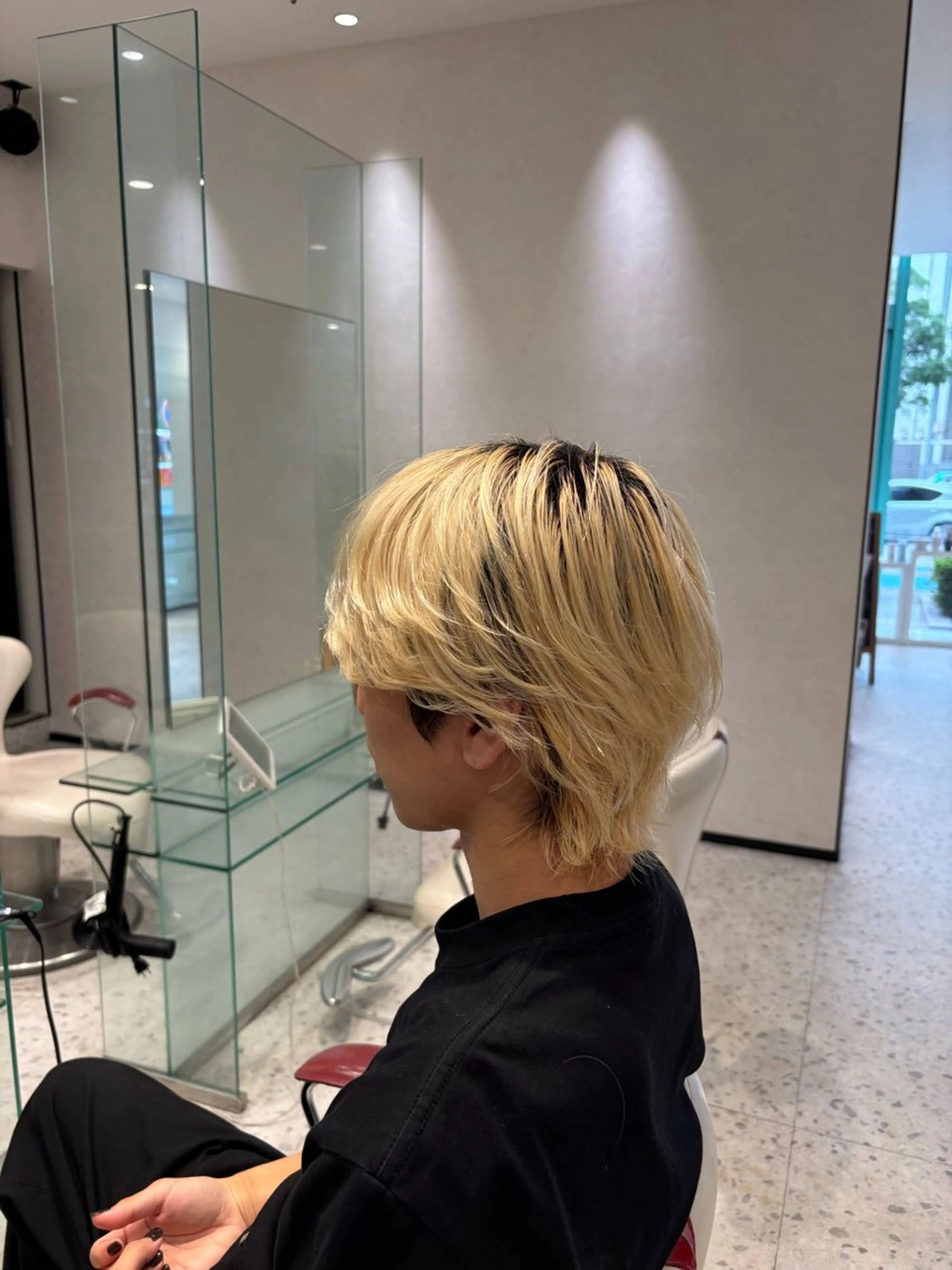 ショート カラー メンズ LOUIMADNA栄所属・新規指名比率No.1 メンズパーマ/二村のヘアスタイル