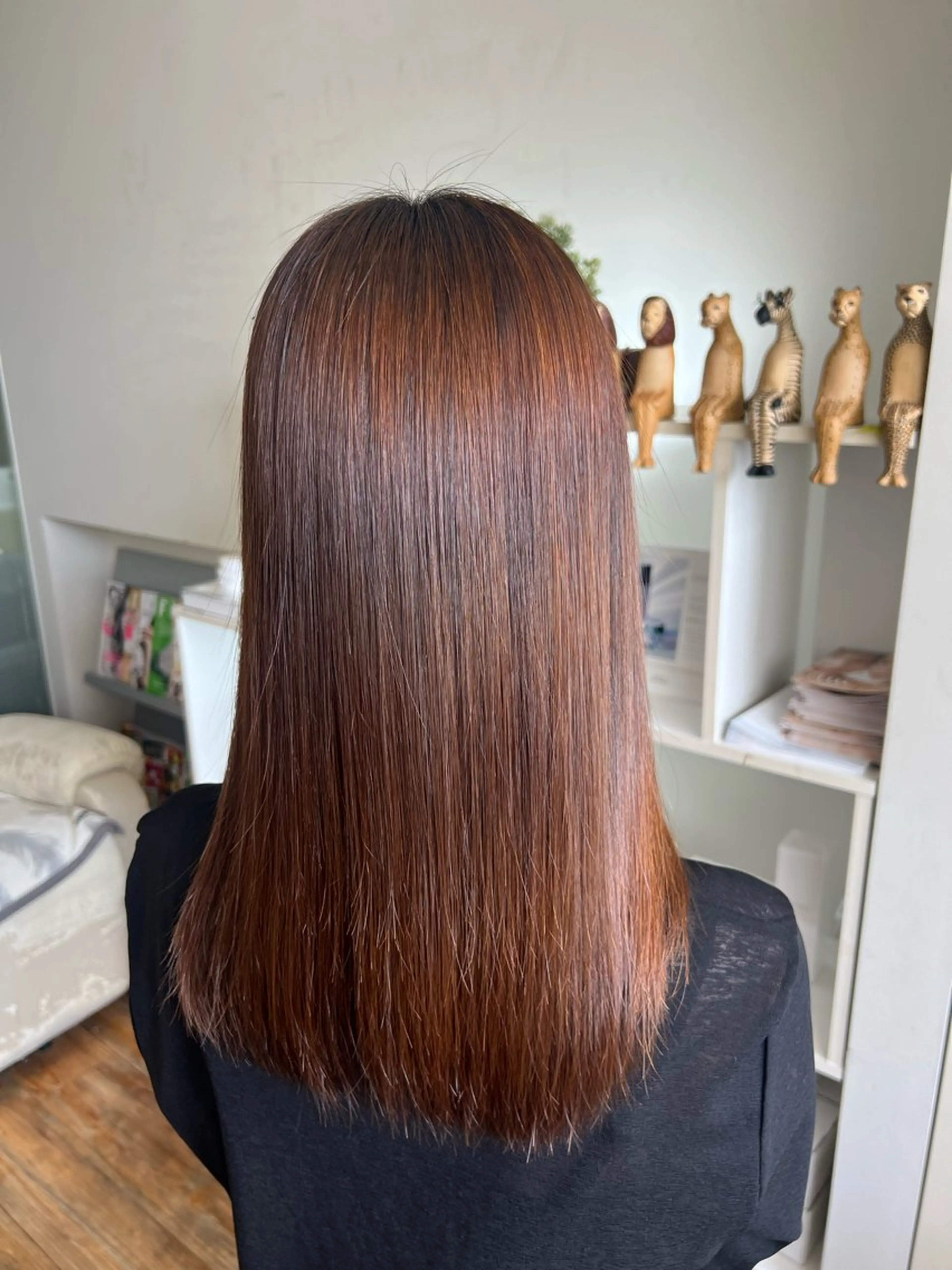 ロング パーマ カット 縮毛矯正 トリートメント 竹添 有梨沙のヘアスタイル