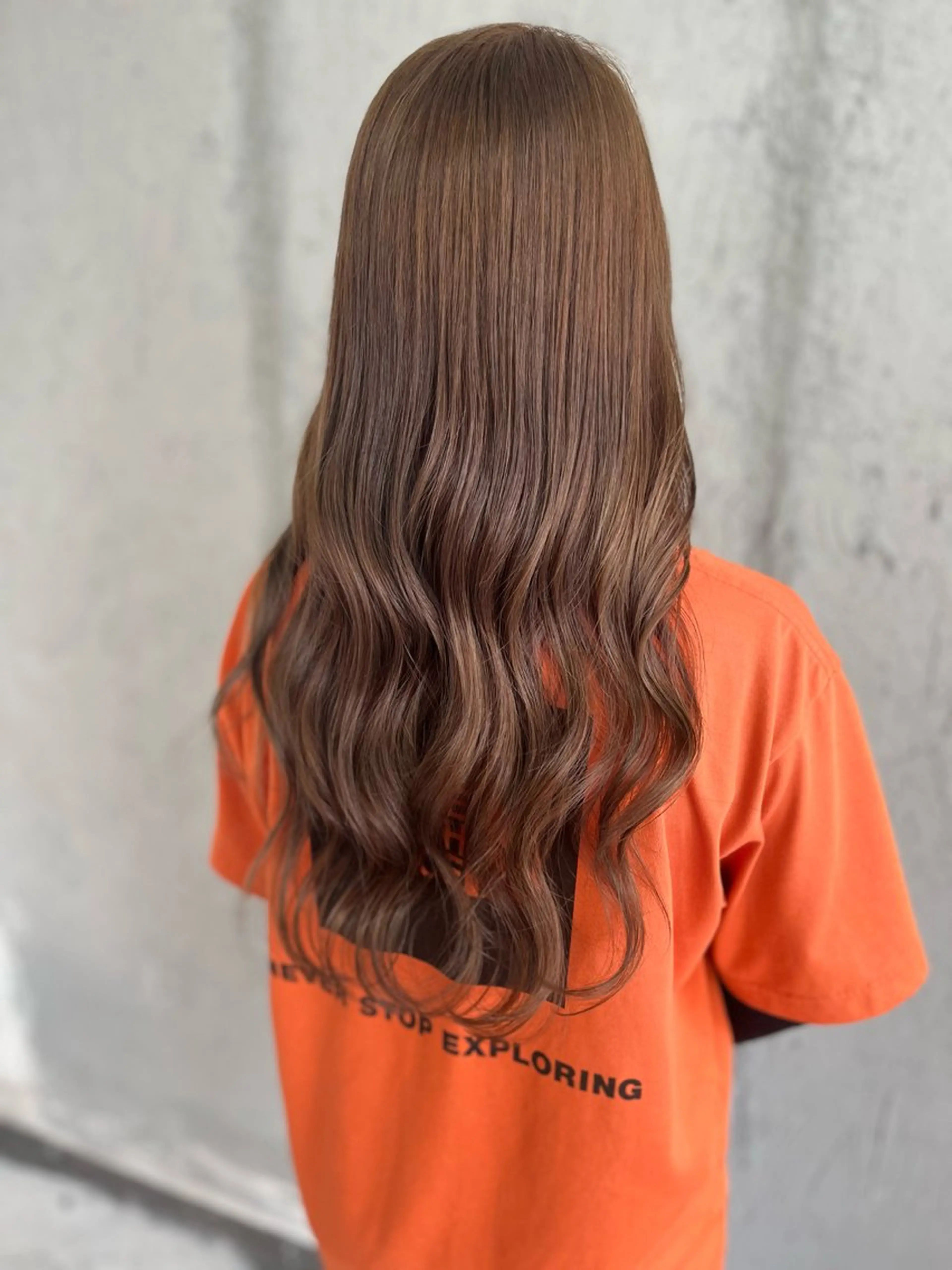 ロング カラー ヘアカラー トリートメント Mariana雛/ 西大分/ハイライトのヘアスタイル