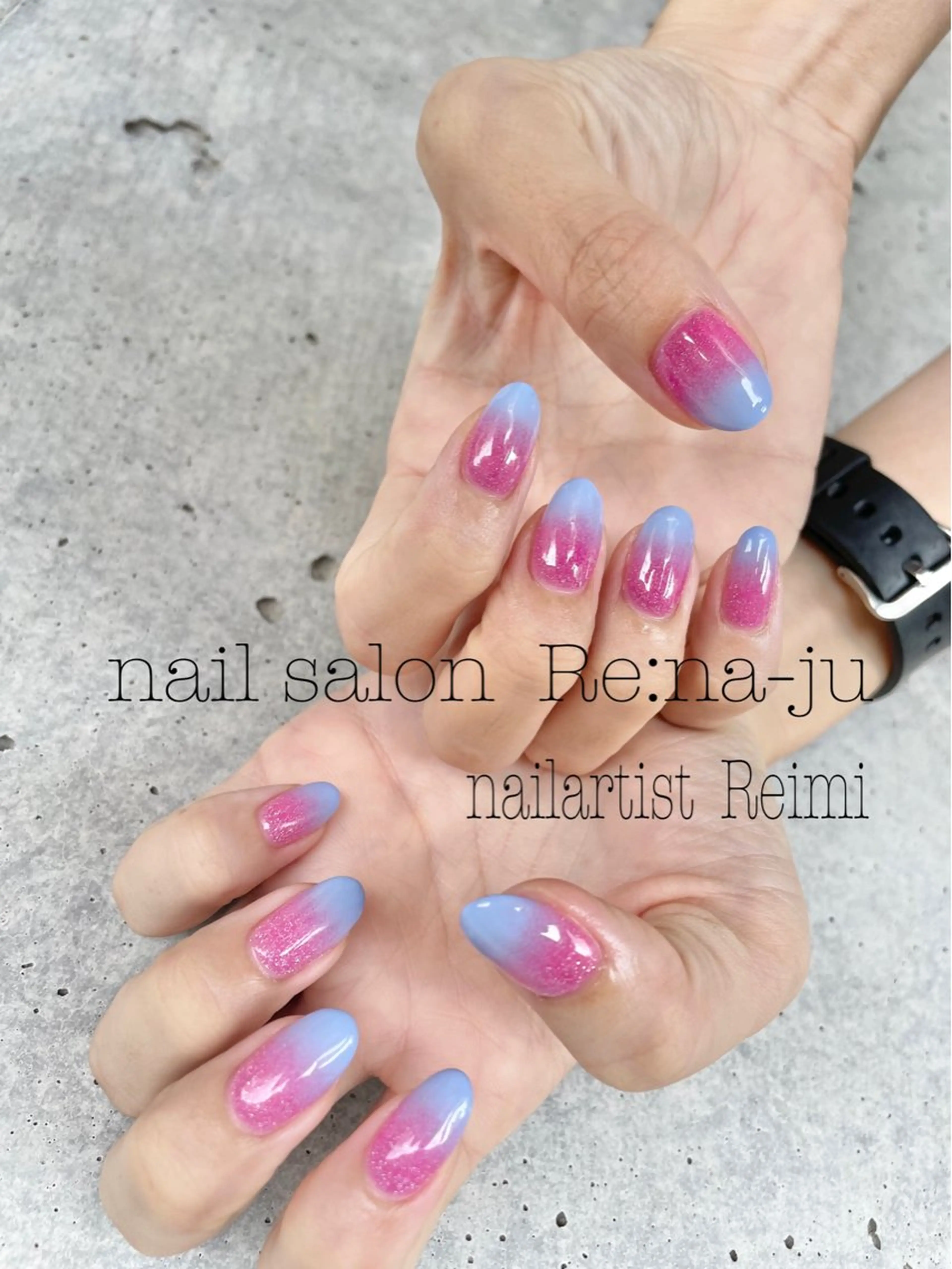 ネイル 持ち込み Rena-ju キャサディのネイルデザイン