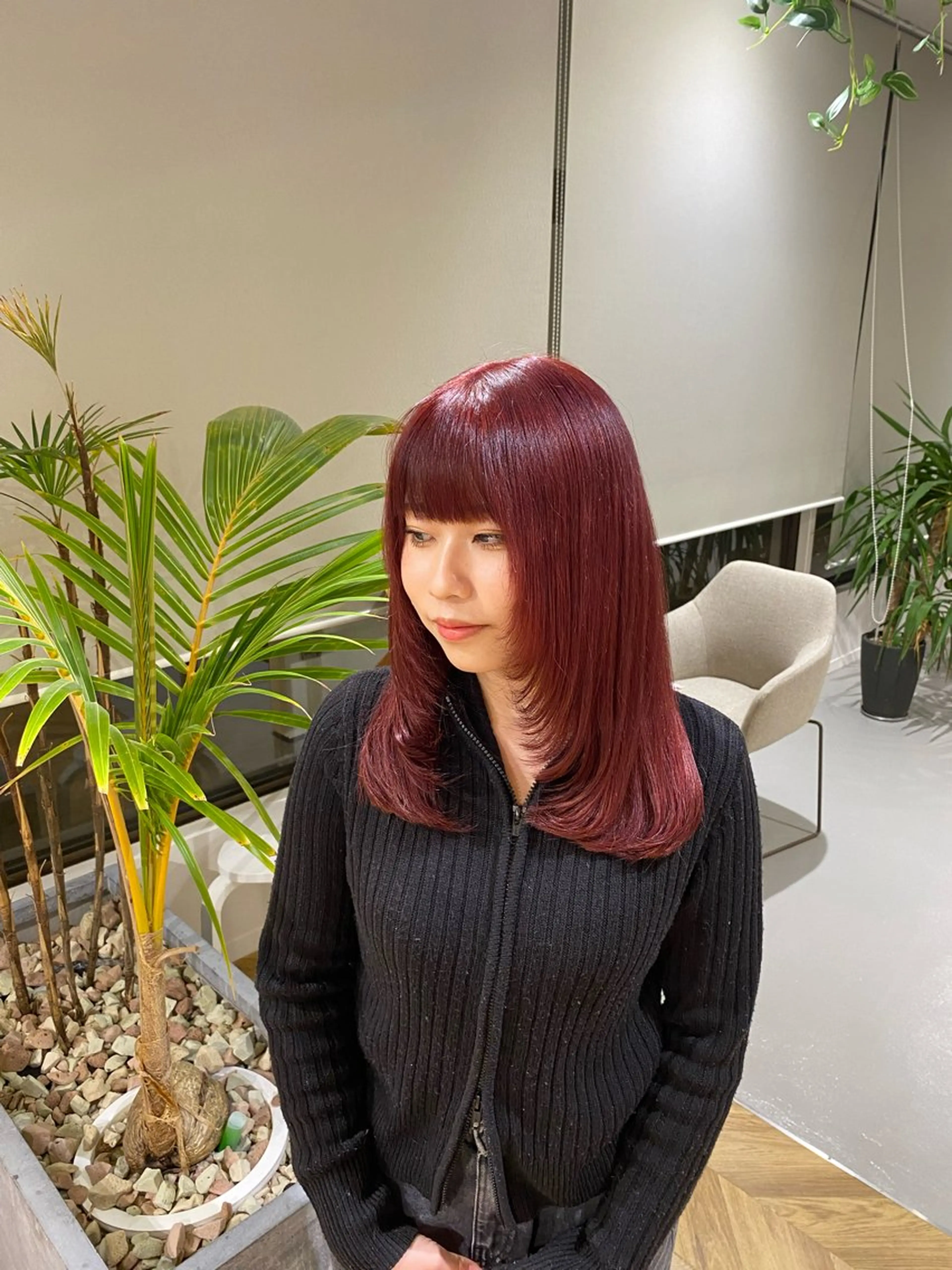 ミディアム カラー yate'/ Wカラー/小出捷也のヘアスタイル