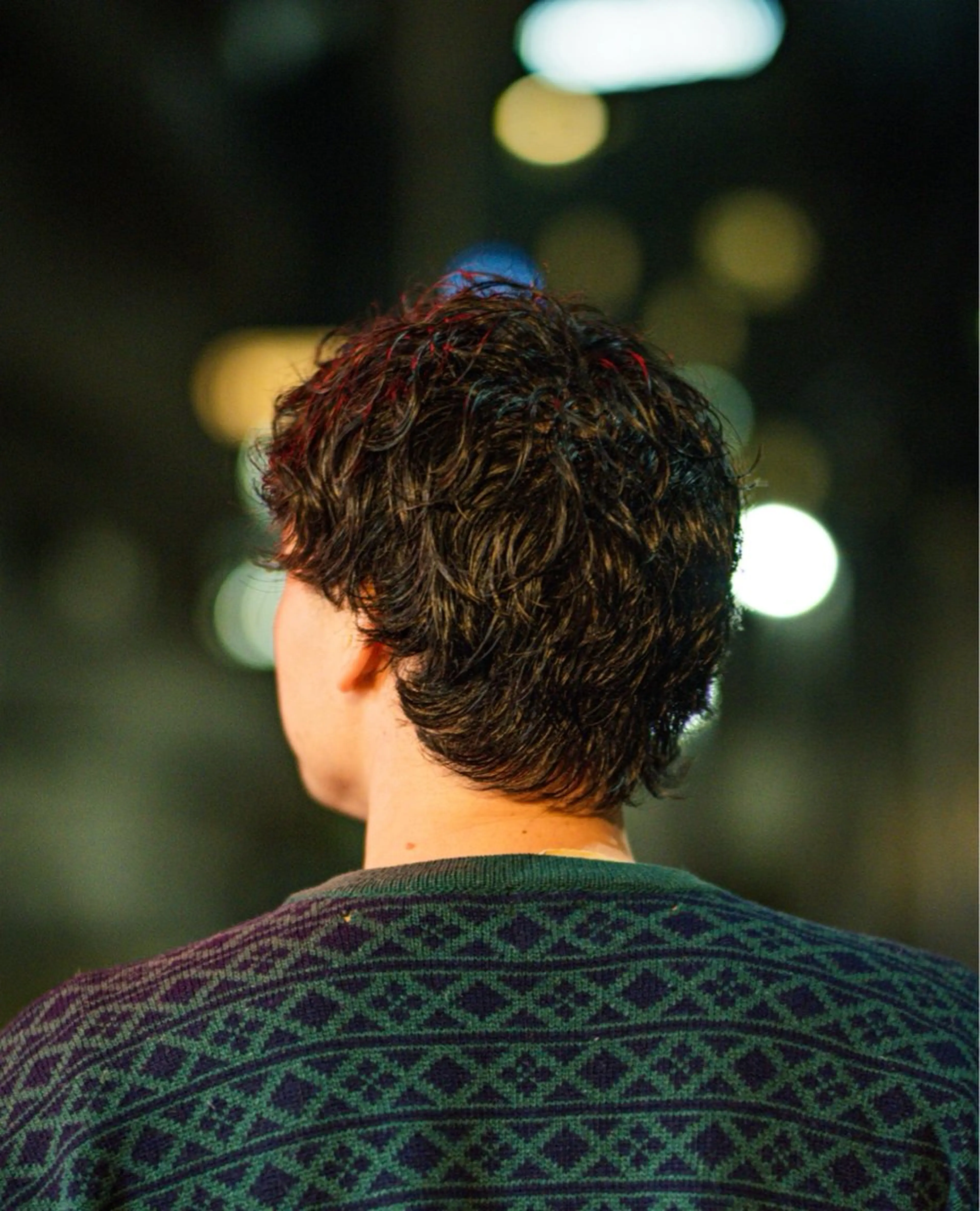 ミディアム カラー パーマ メンズ ミディアムパーマ メンズパーマ くせ毛 🔗メンズサロン🔗 Kieのヘアスタイル