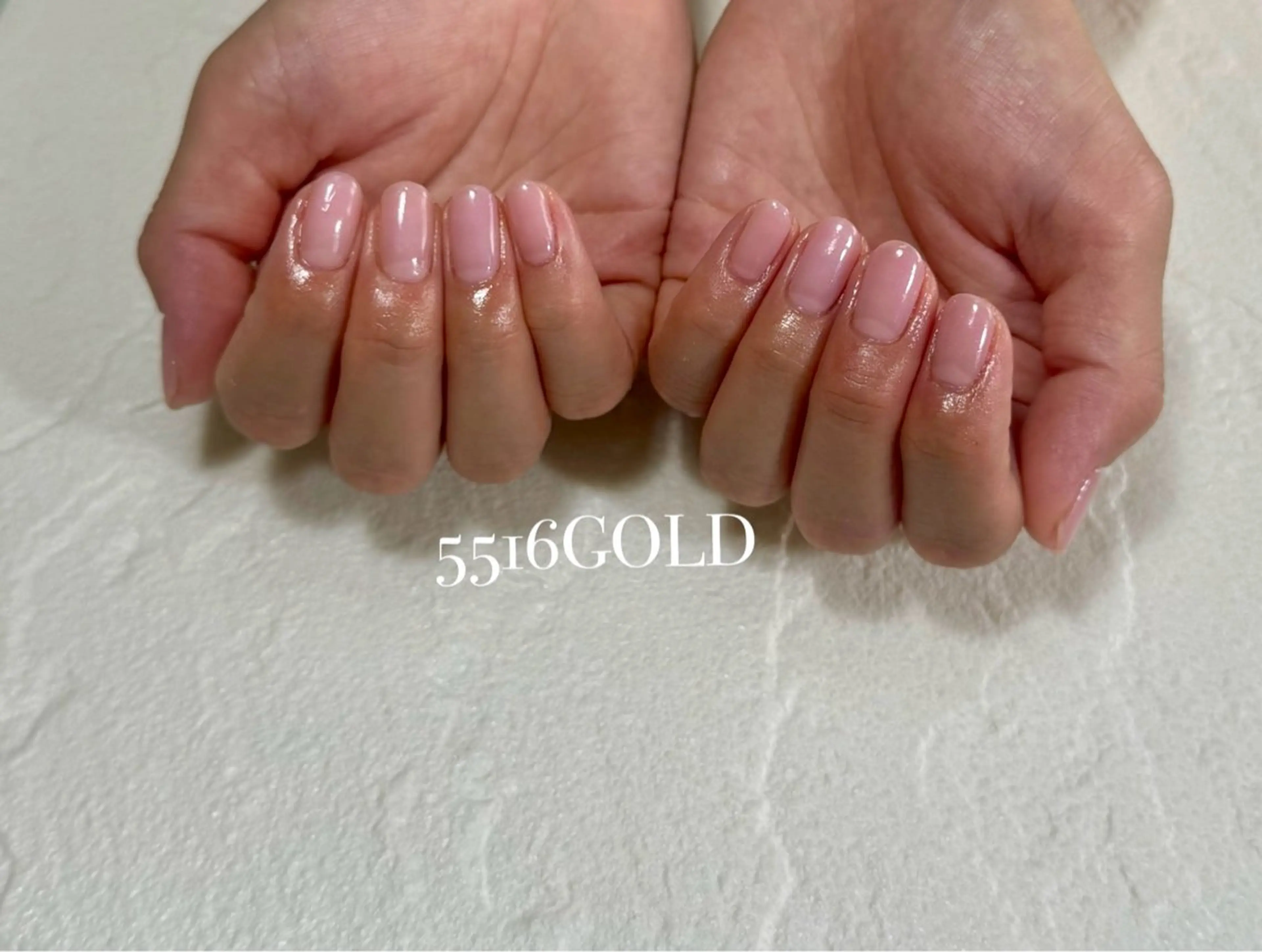 ネイル ワンカラーネイル ピンク ショートネイル 💎5516 MACHIKOのネイルデザイン