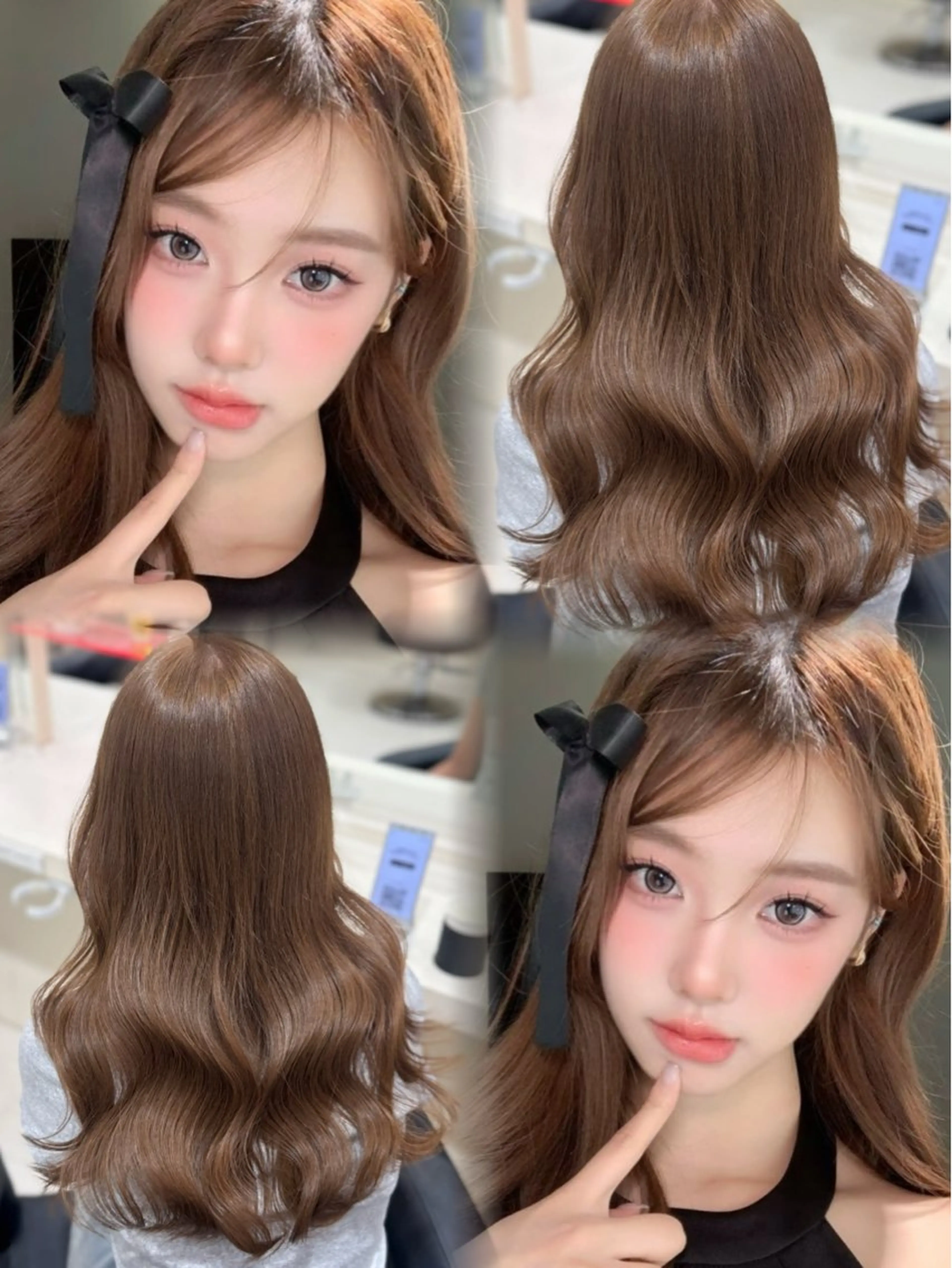 ロング カラー カット ヘアカラー 🤍韓国大人っぽ ベージュMAI🤍のヘアスタイル