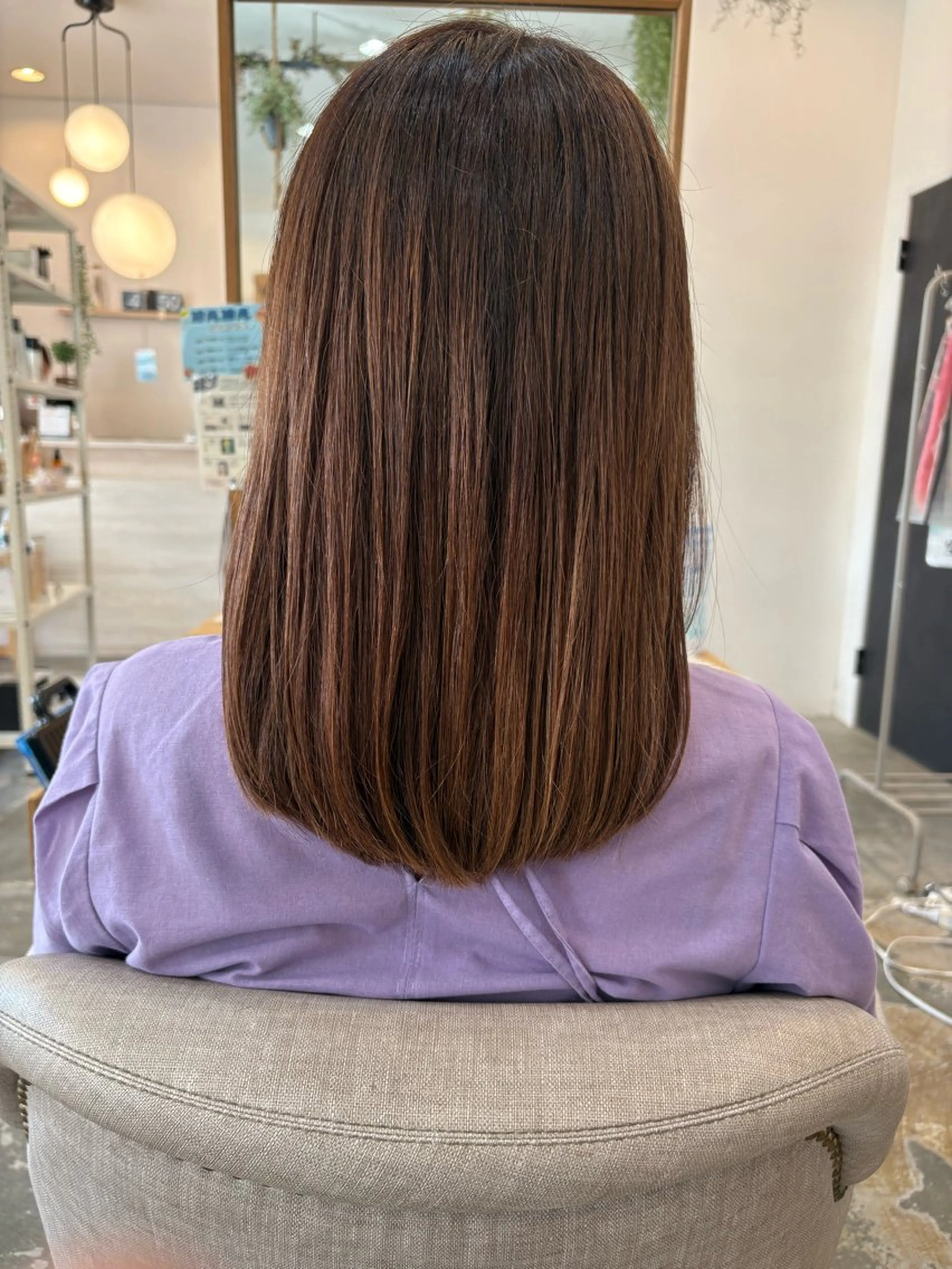 ロング くせ毛 BOND hair stage良福寺店所属・新畑 京子のヘアスタイル