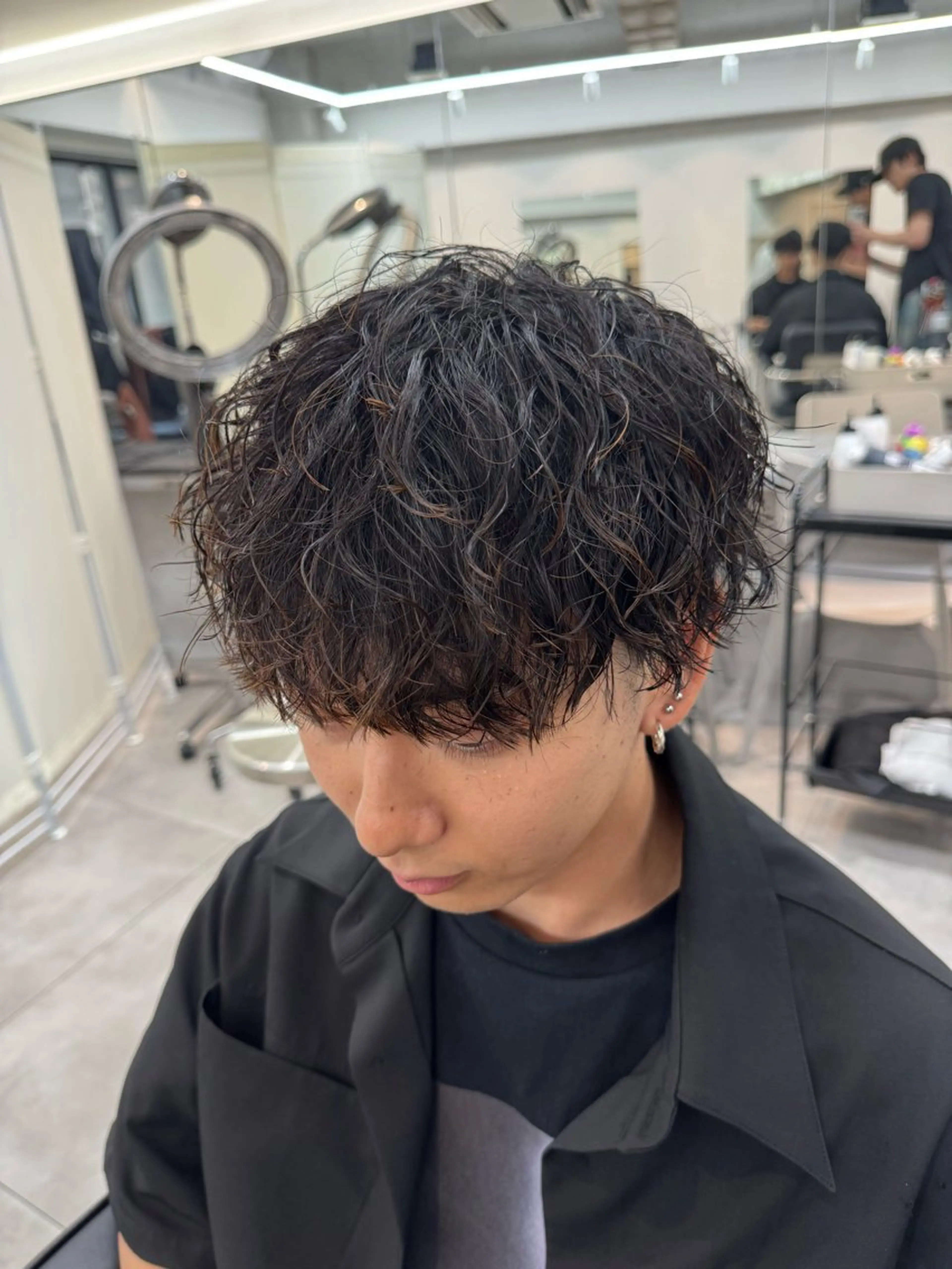 パーマ メンズ メンズブリーチ メンズパーマ カット パーマ 大宮メンズ特化/パー マ職人/小川藍人のヘアスタイル